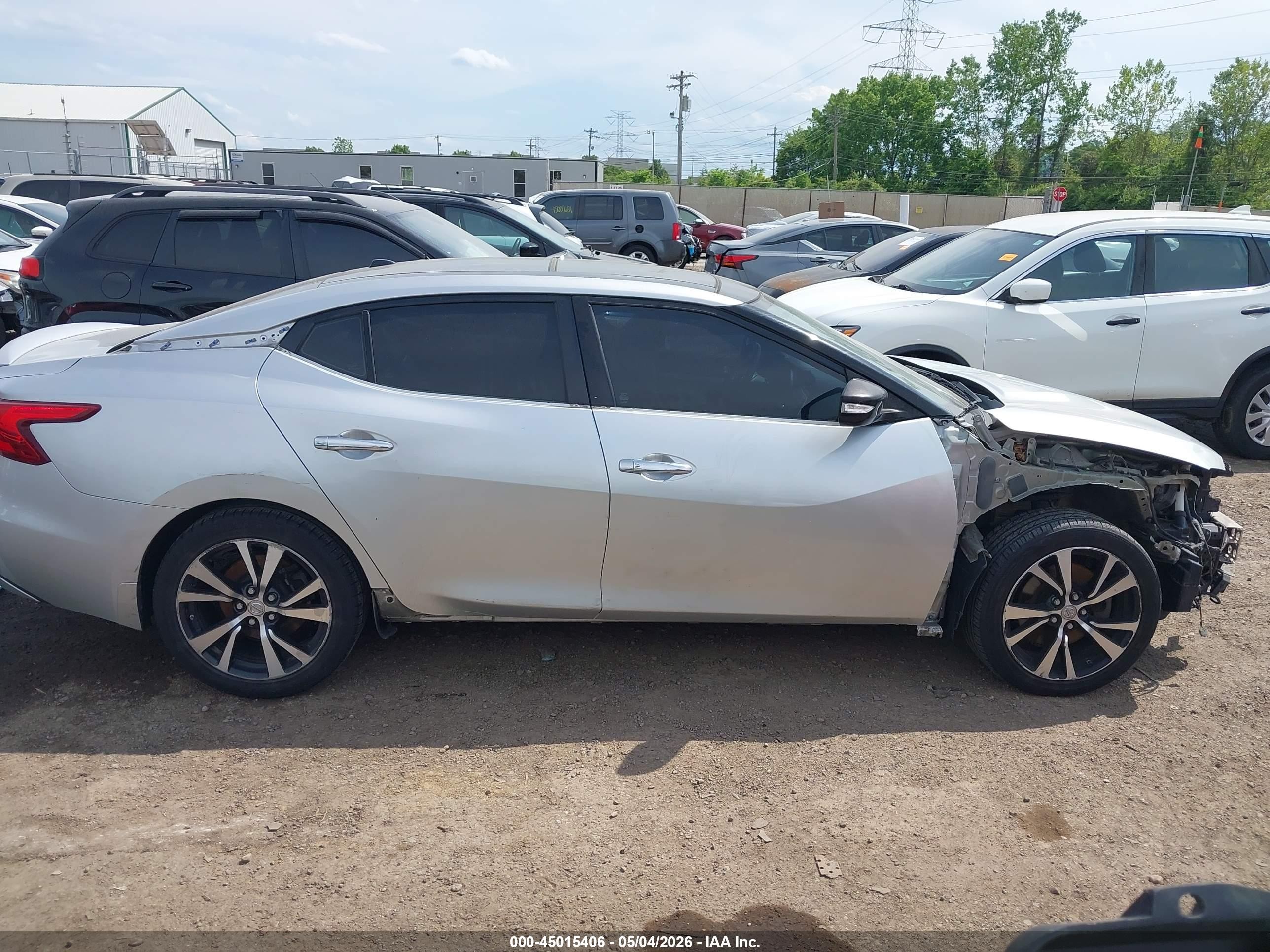 2018 Nissan Maxima 3.5 Sl Silver vin: 1N4AA6AP6JC403129