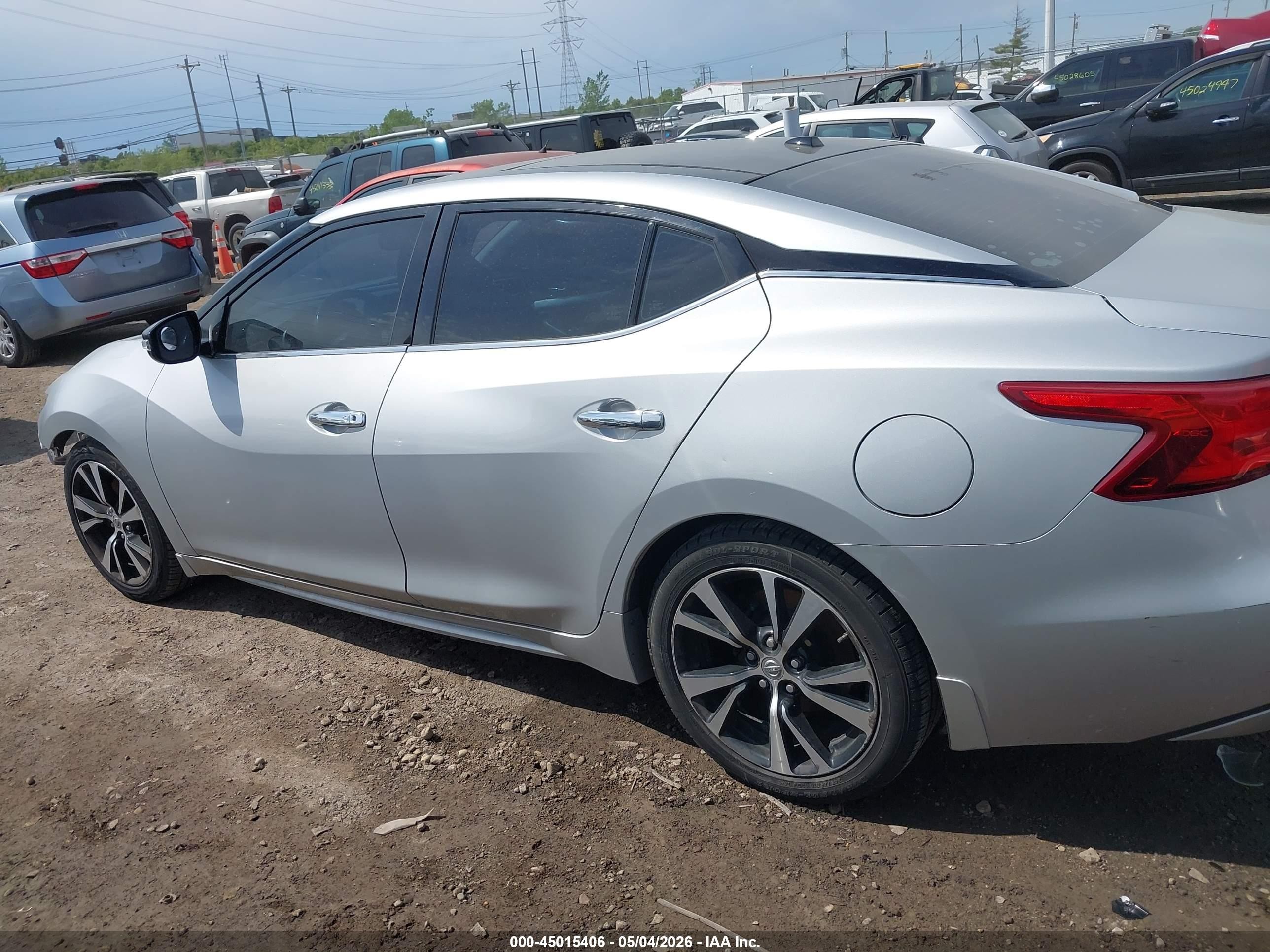 2018 Nissan Maxima 3.5 Sl Silver vin: 1N4AA6AP6JC403129