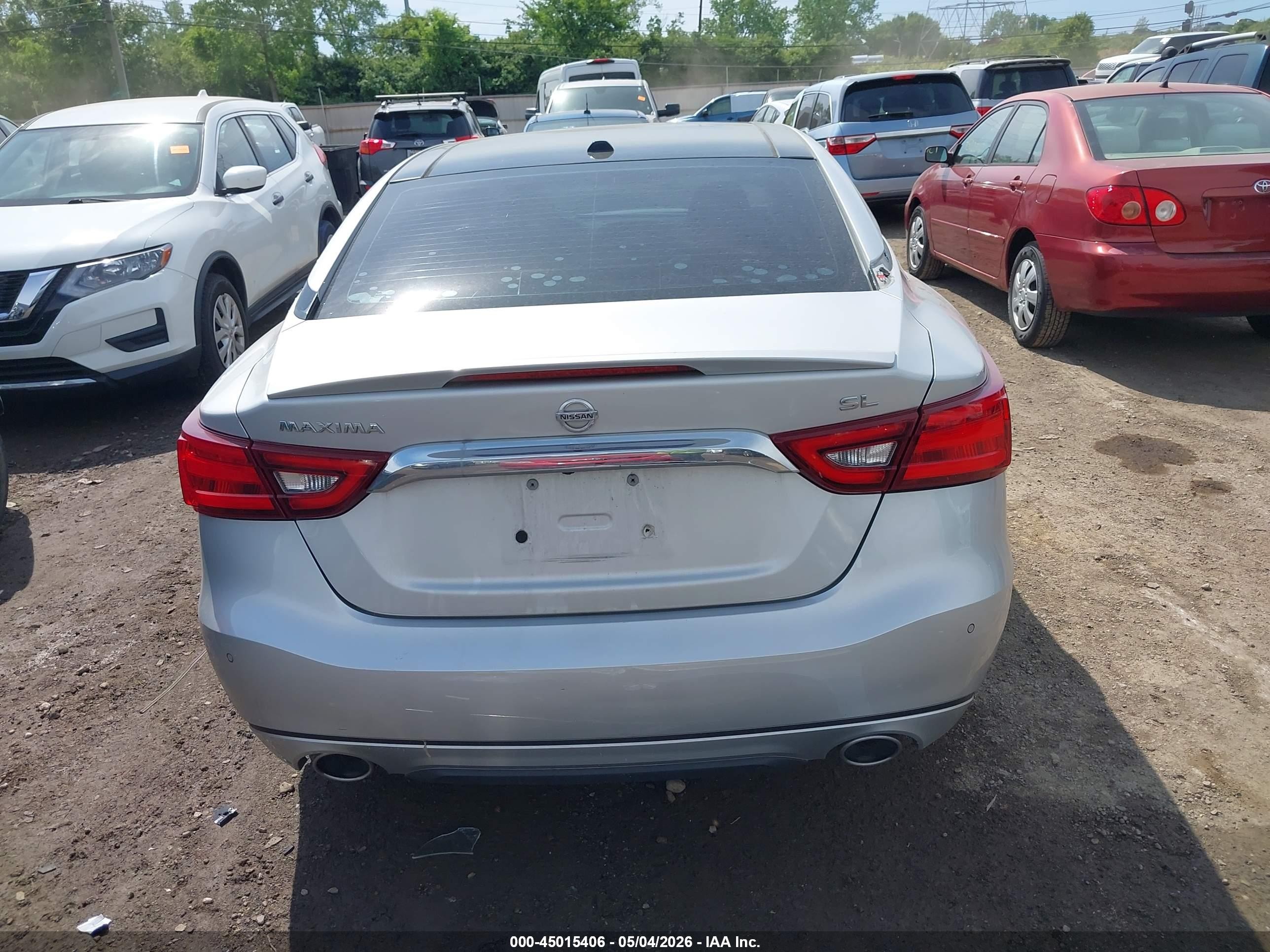 2018 Nissan Maxima 3.5 Sl Silver vin: 1N4AA6AP6JC403129