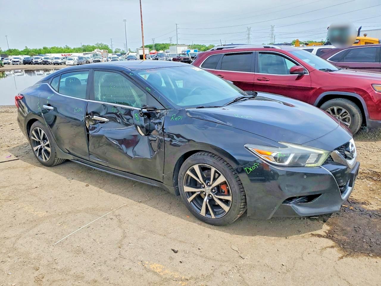 2016 Nissan Maxima 3.5 S Black vin: 1N4AA6AP7GC446130