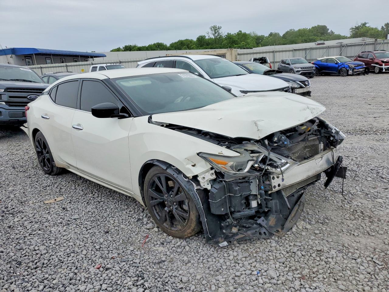 2017 Nissan Maxima 3.5 S White vin: 1N4AA6AP7HC375898