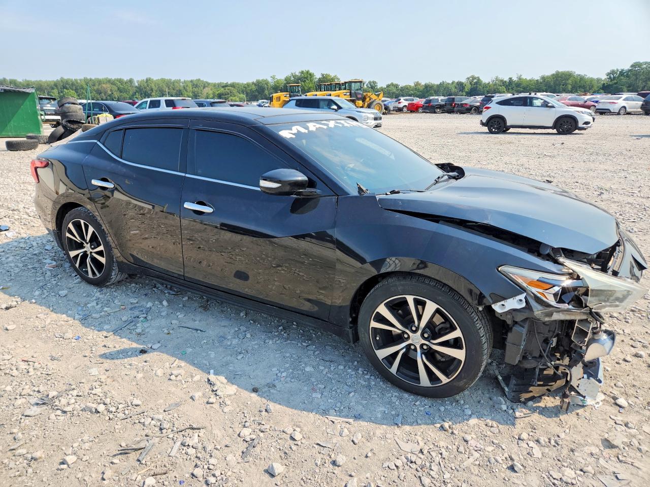 2017 Nissan Maxima 3.5 Sl Black vin: 1N4AA6AP7HC454519