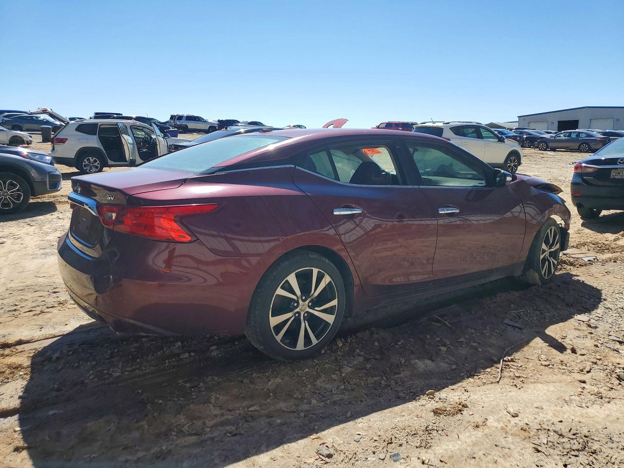 2018 Nissan Maxima 3.5 Sv Maroon vin: 1N4AA6AP7JC374546