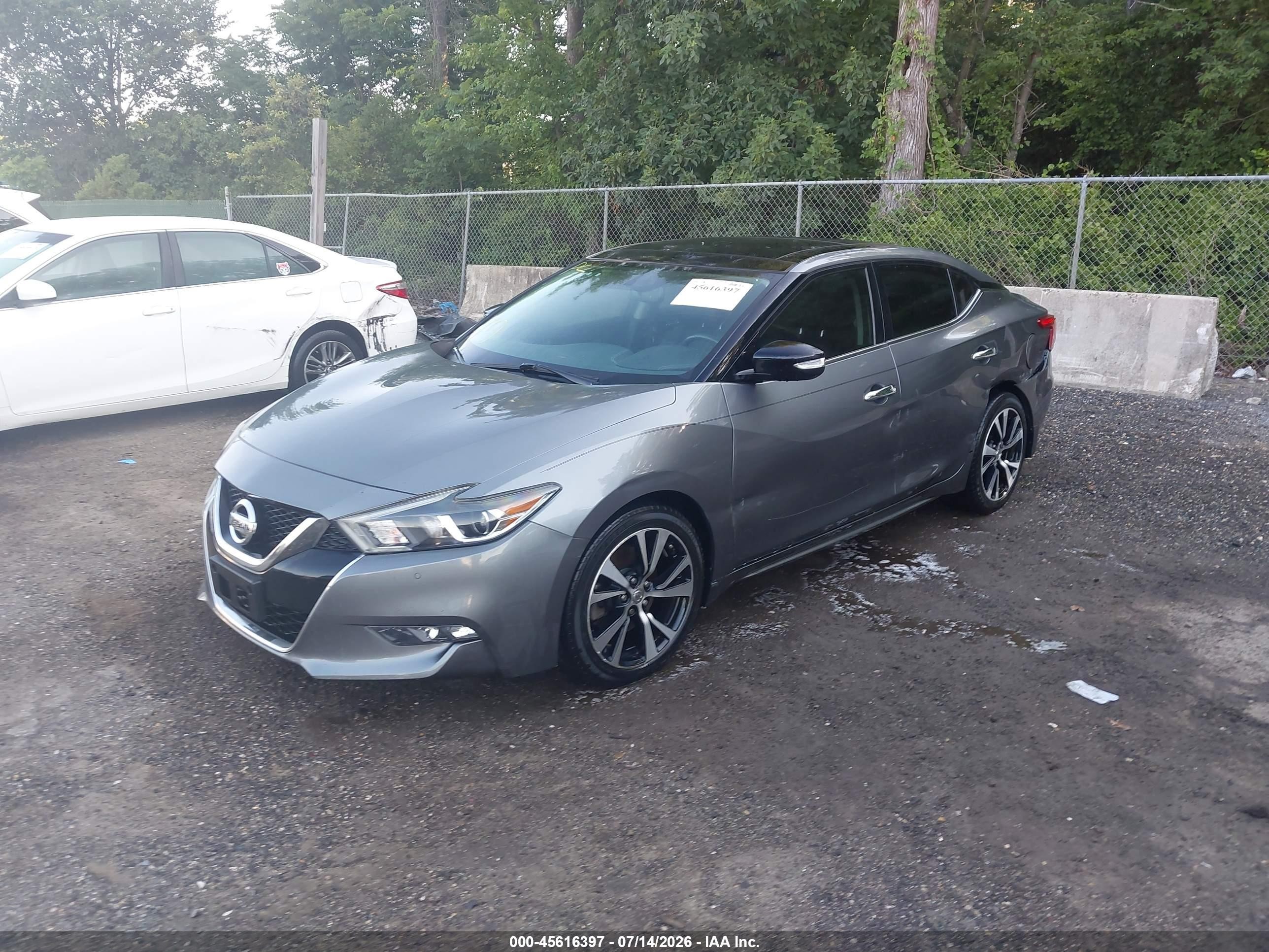 2018 Nissan Maxima 3.5 Sl Серый vin: 1N4AA6AP7JC375230