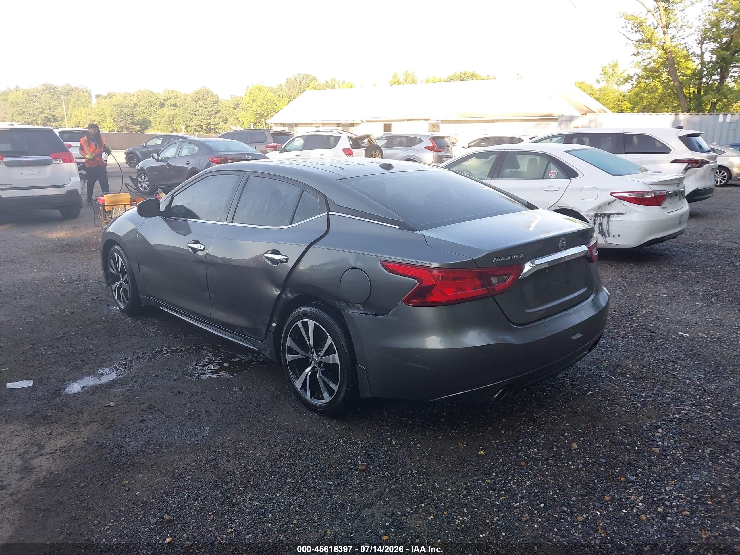 2018 Nissan Maxima 3.5 Sl Серый vin: 1N4AA6AP7JC375230