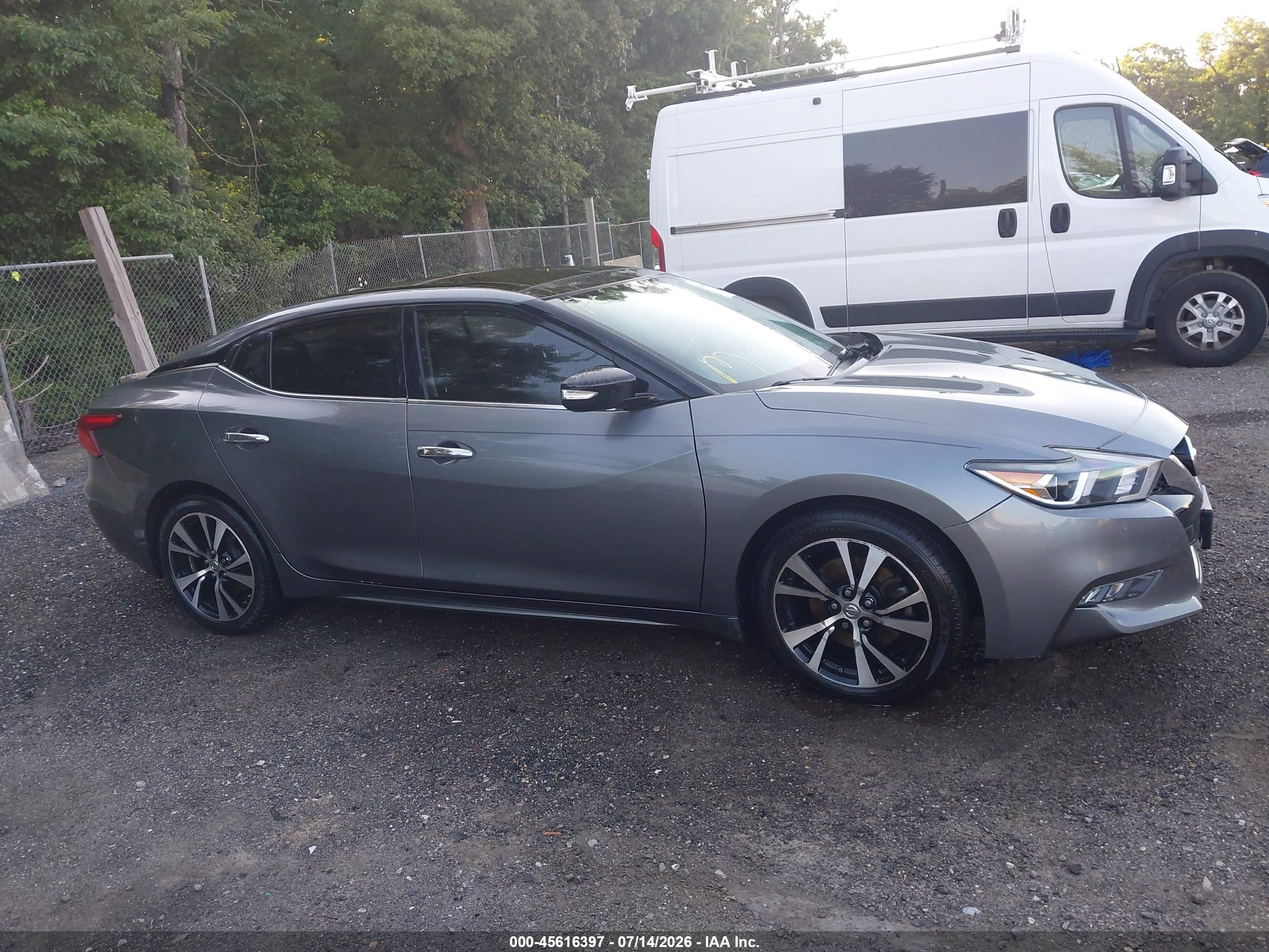 2018 Nissan Maxima 3.5 Sl Серый vin: 1N4AA6AP7JC375230