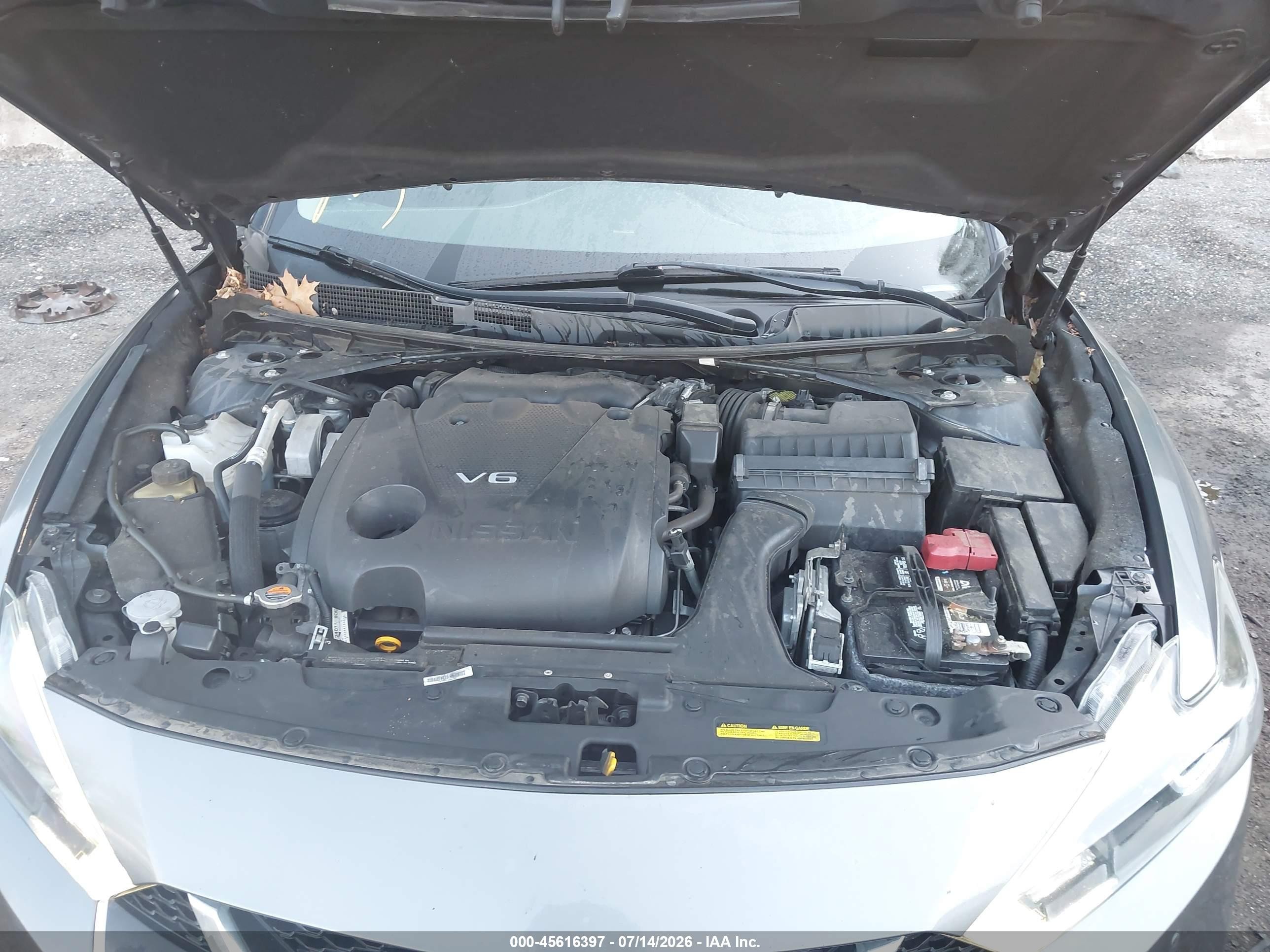 2018 Nissan Maxima 3.5 Sl Серый vin: 1N4AA6AP7JC375230