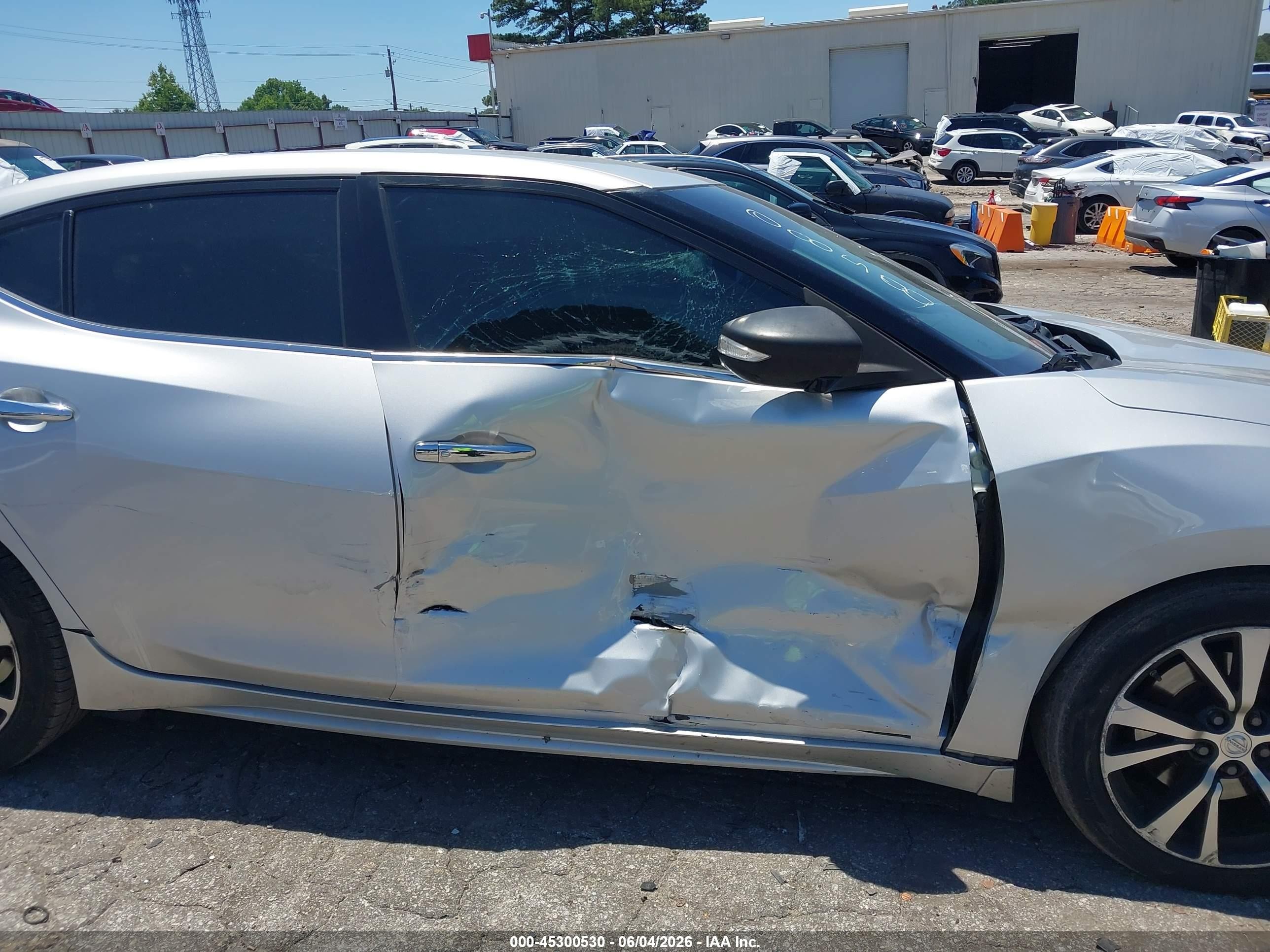 2018 Nissan Maxima 3.5 Sv Серебряный vin: 1N4AA6AP7JC390858