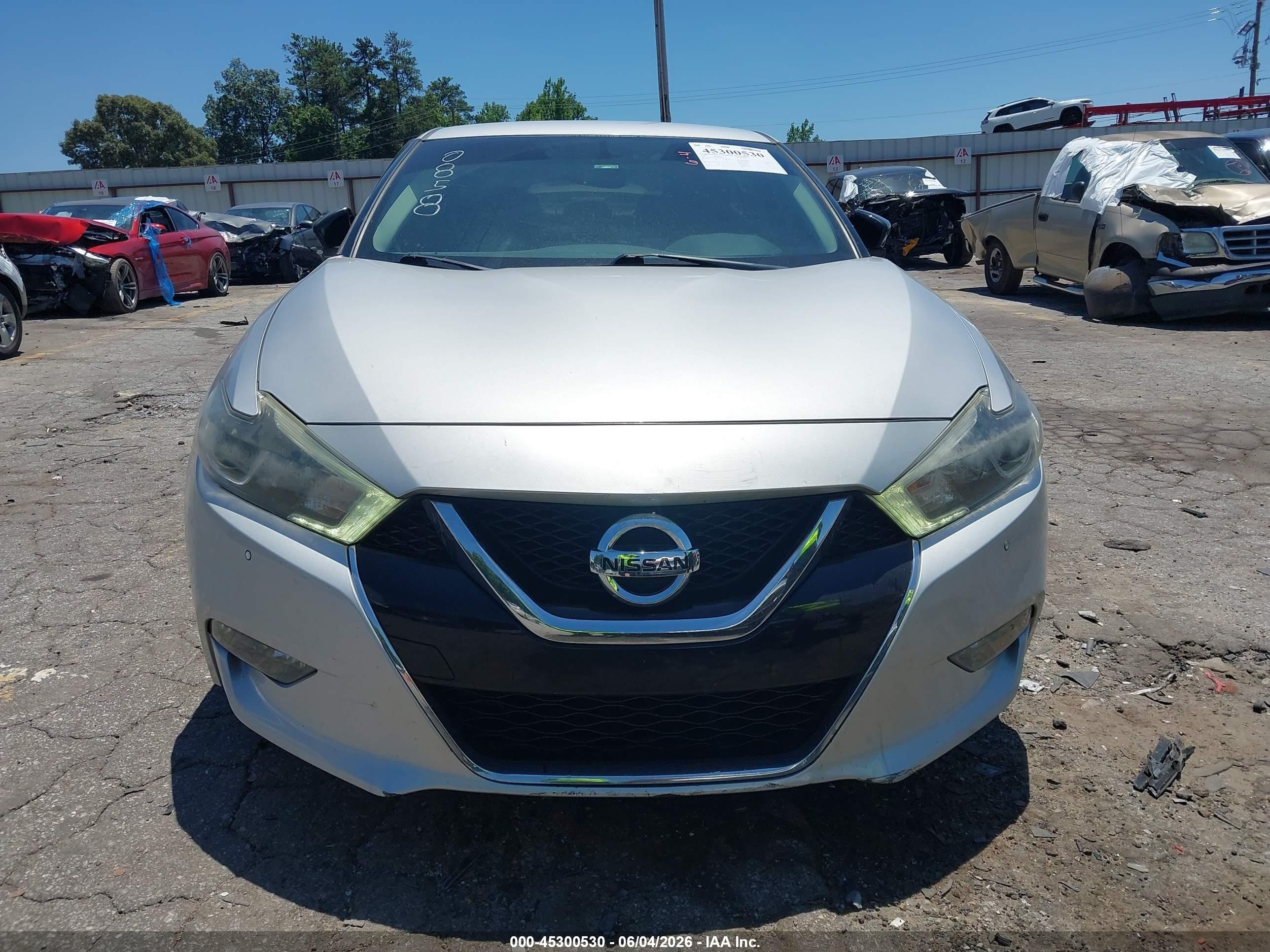 2018 Nissan Maxima 3.5 Sv Серебряный vin: 1N4AA6AP7JC390858