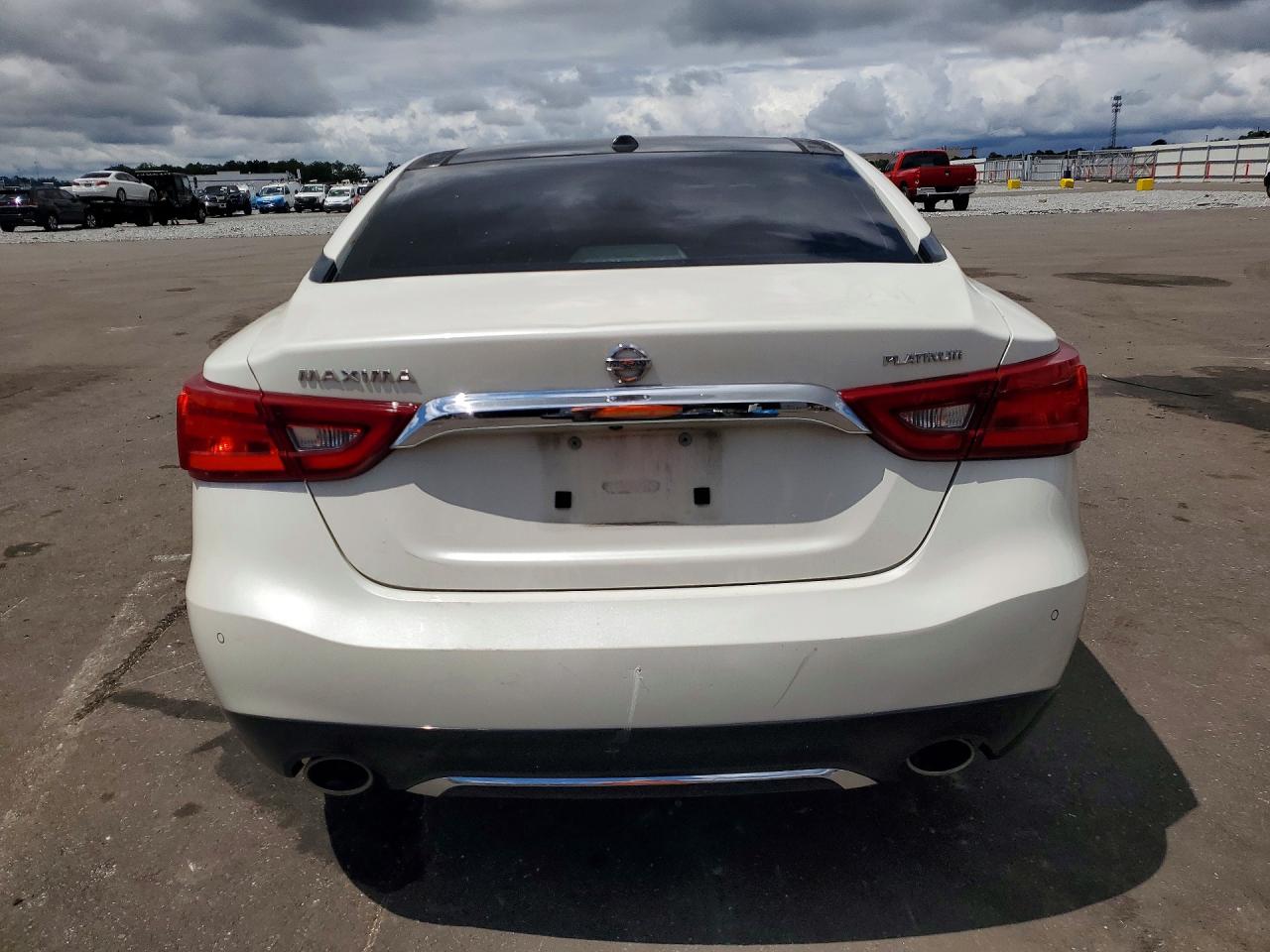 2016 Nissan Maxima Platinum White vin: 1N4AA6AP8GC375293