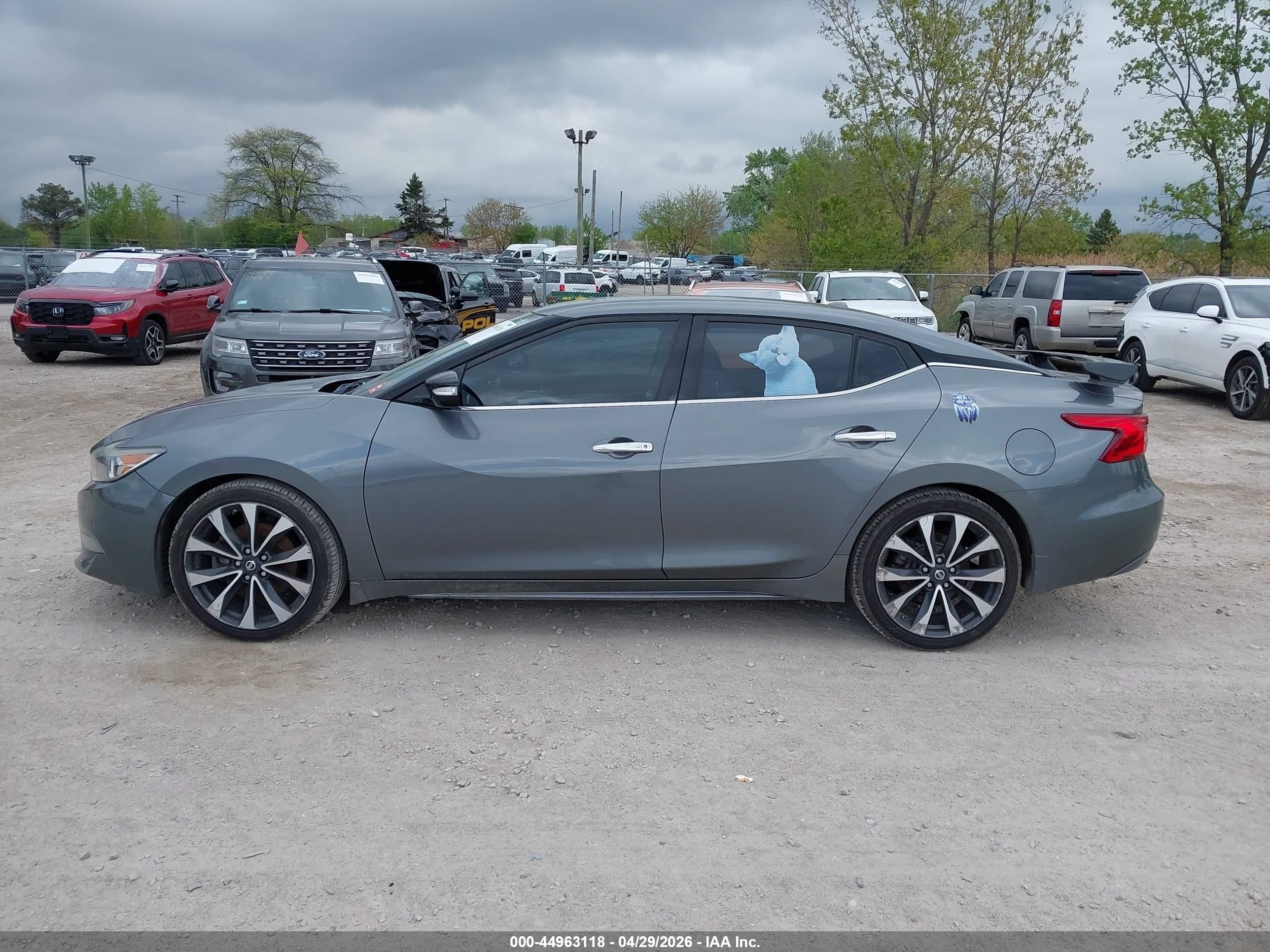 2017 Nissan Maxima 3.5 Sr Серебряный vin: 1N4AA6AP8HC435042
