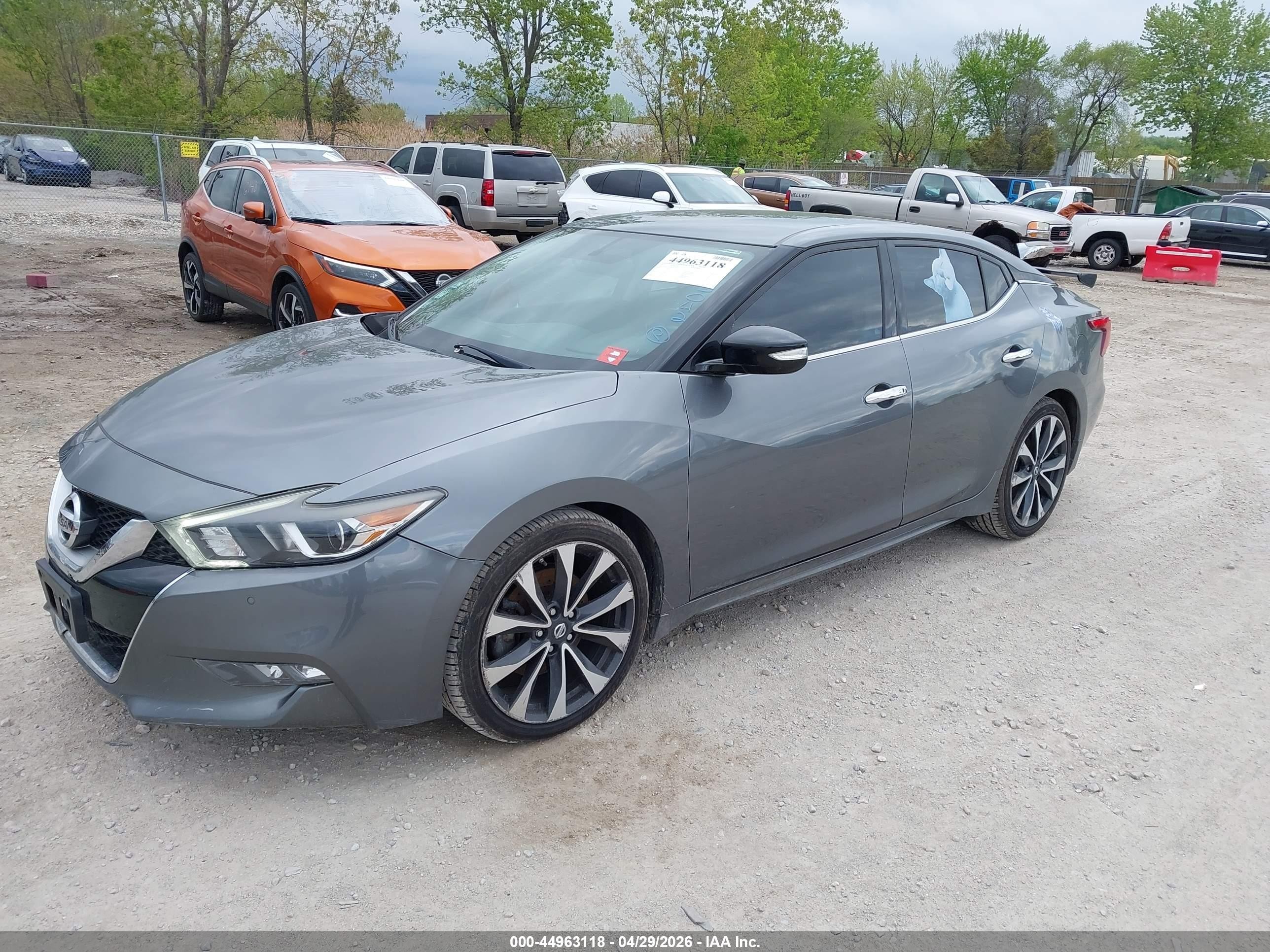 2017 Nissan Maxima 3.5 Sr Серебряный vin: 1N4AA6AP8HC435042