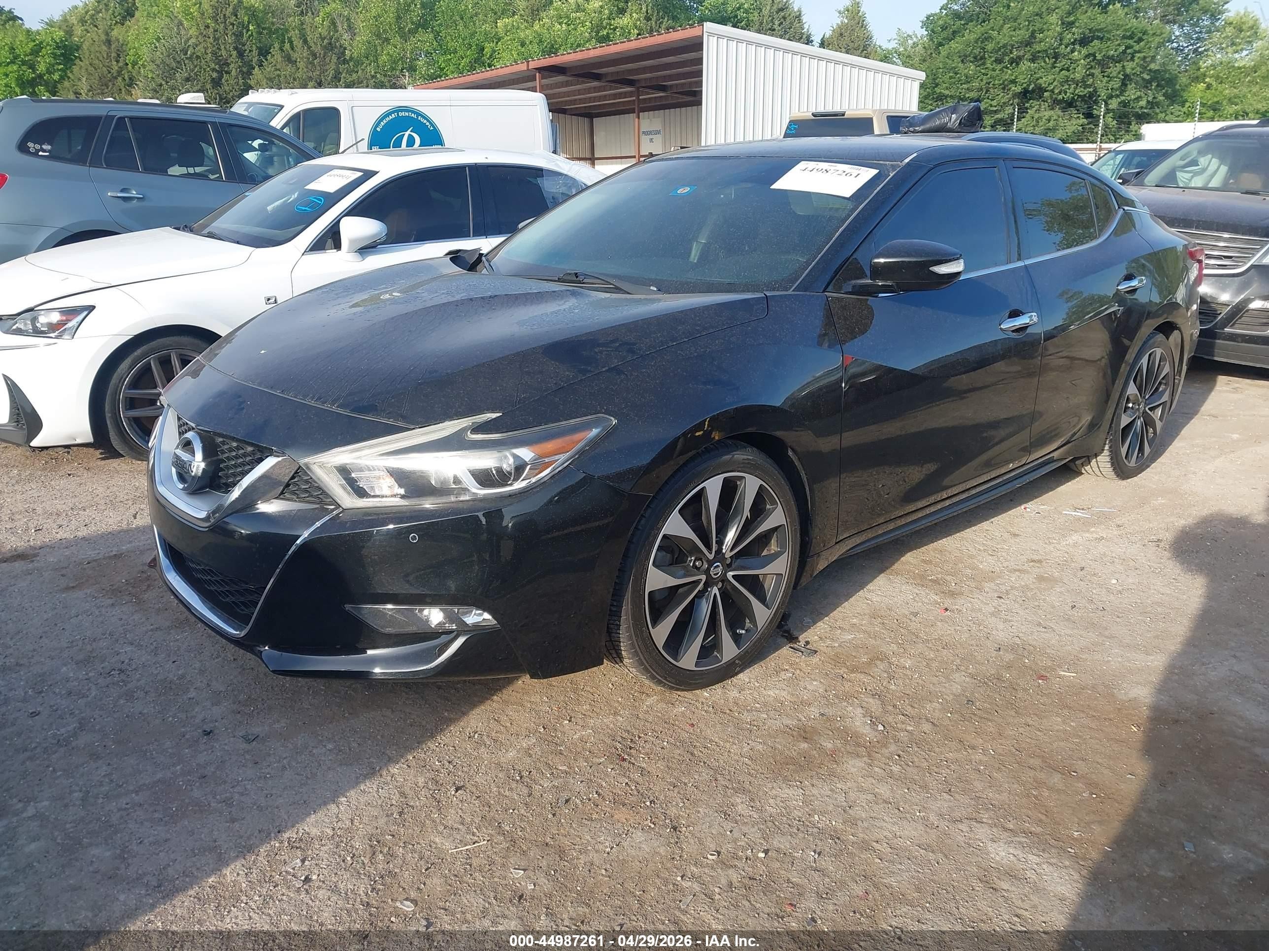 2017 Nissan Maxima 3.5 Sr Black vin: 1N4AA6AP8HC445487