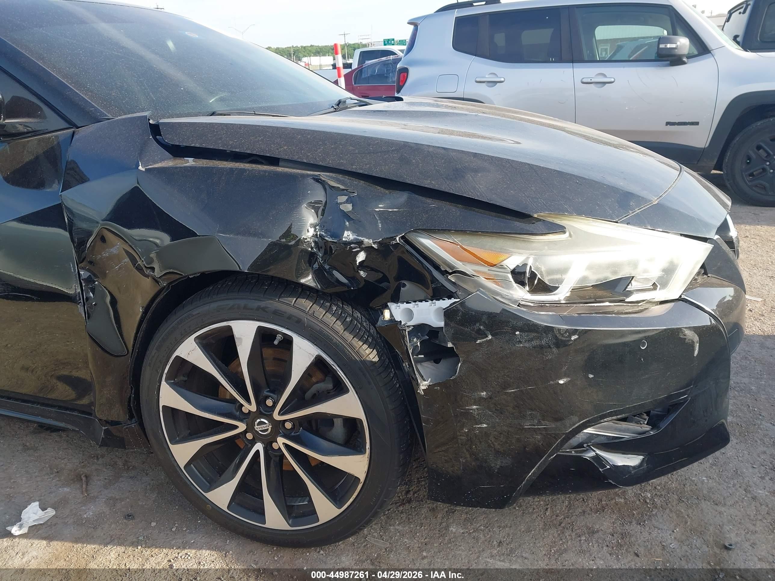 2017 Nissan Maxima 3.5 Sr Black vin: 1N4AA6AP8HC445487