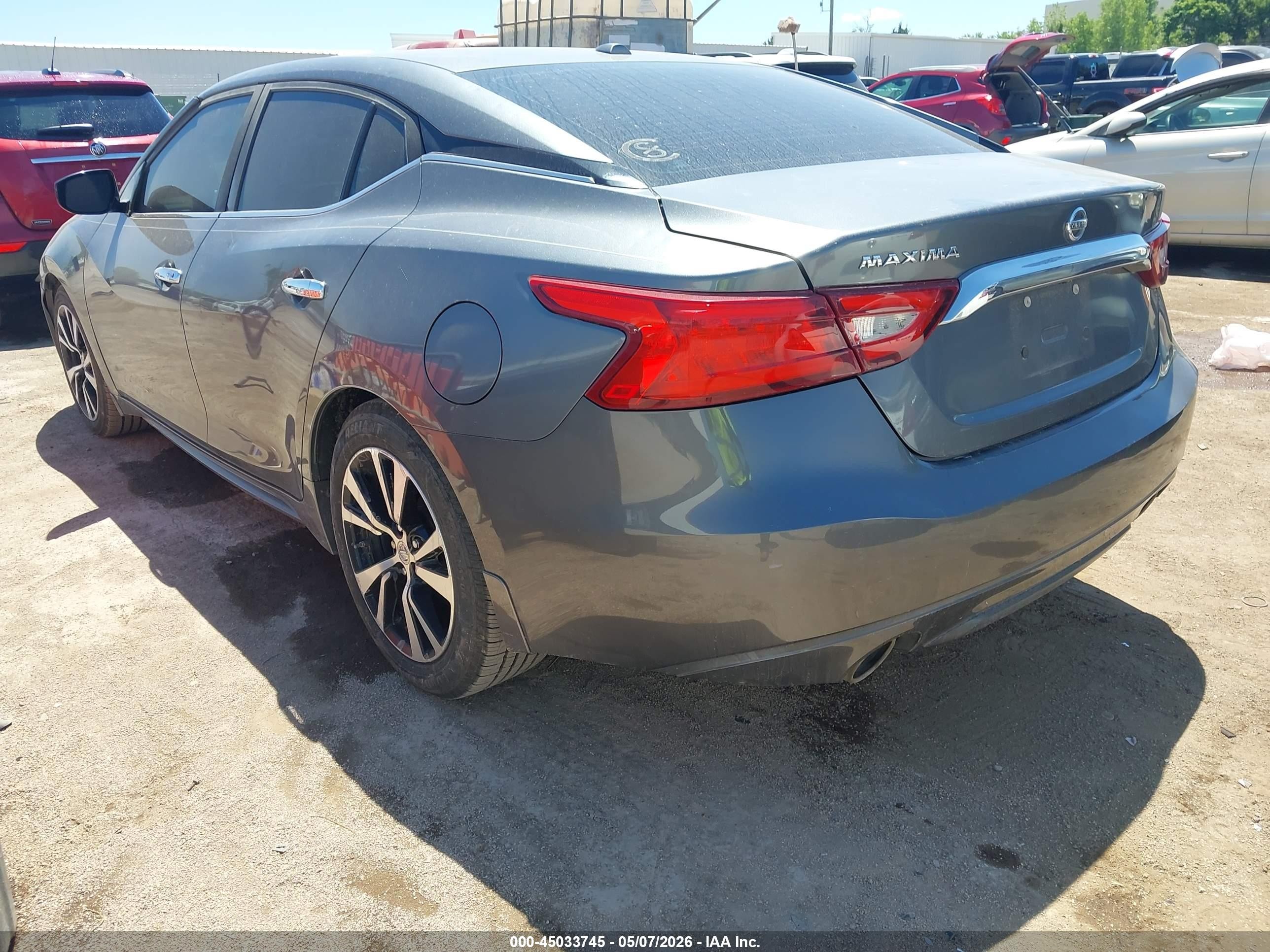2018 Nissan Maxima 3.5 S Gray vin: 1N4AA6AP8JC361403
