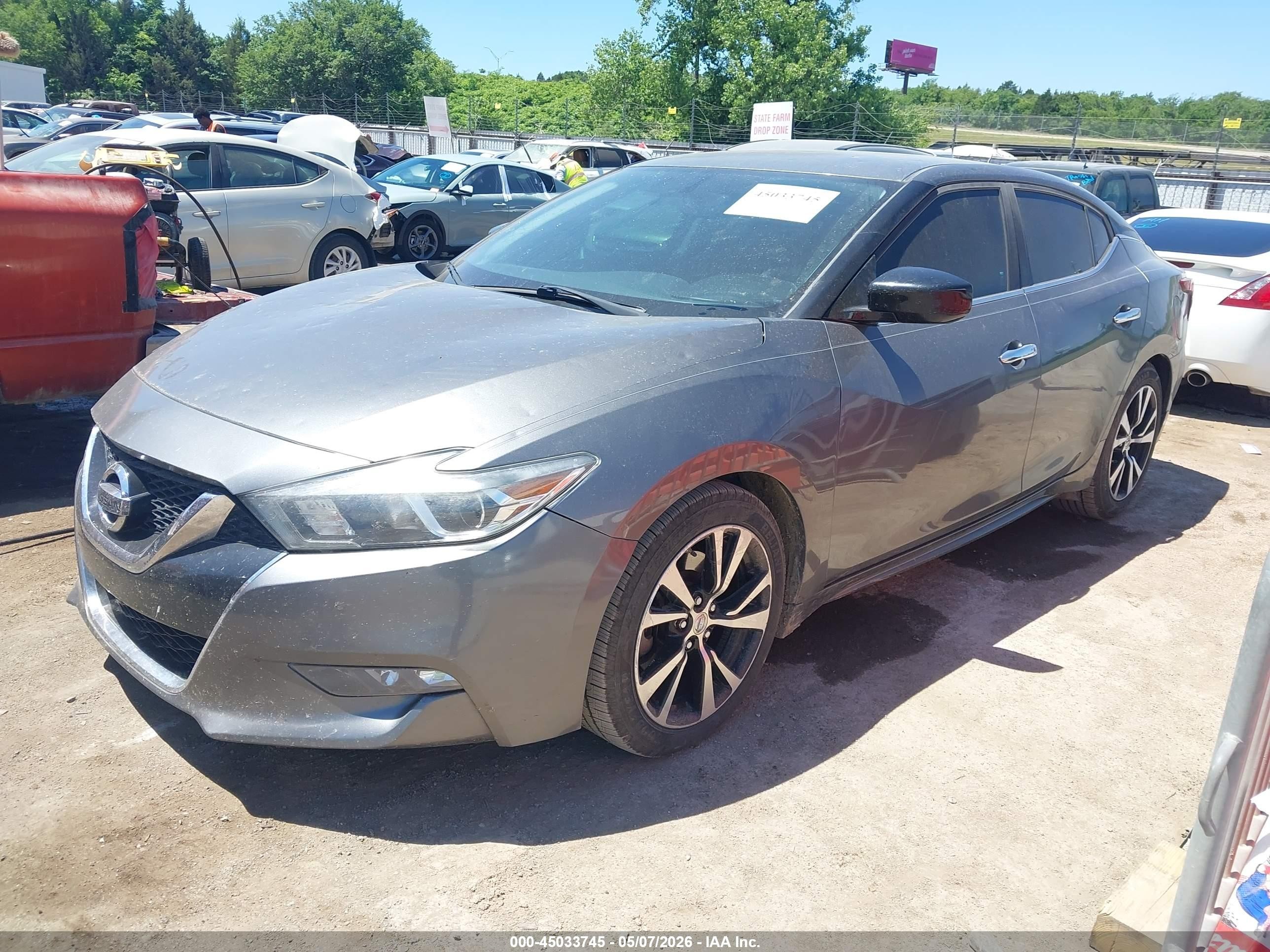 2018 Nissan Maxima 3.5 S Gray vin: 1N4AA6AP8JC361403