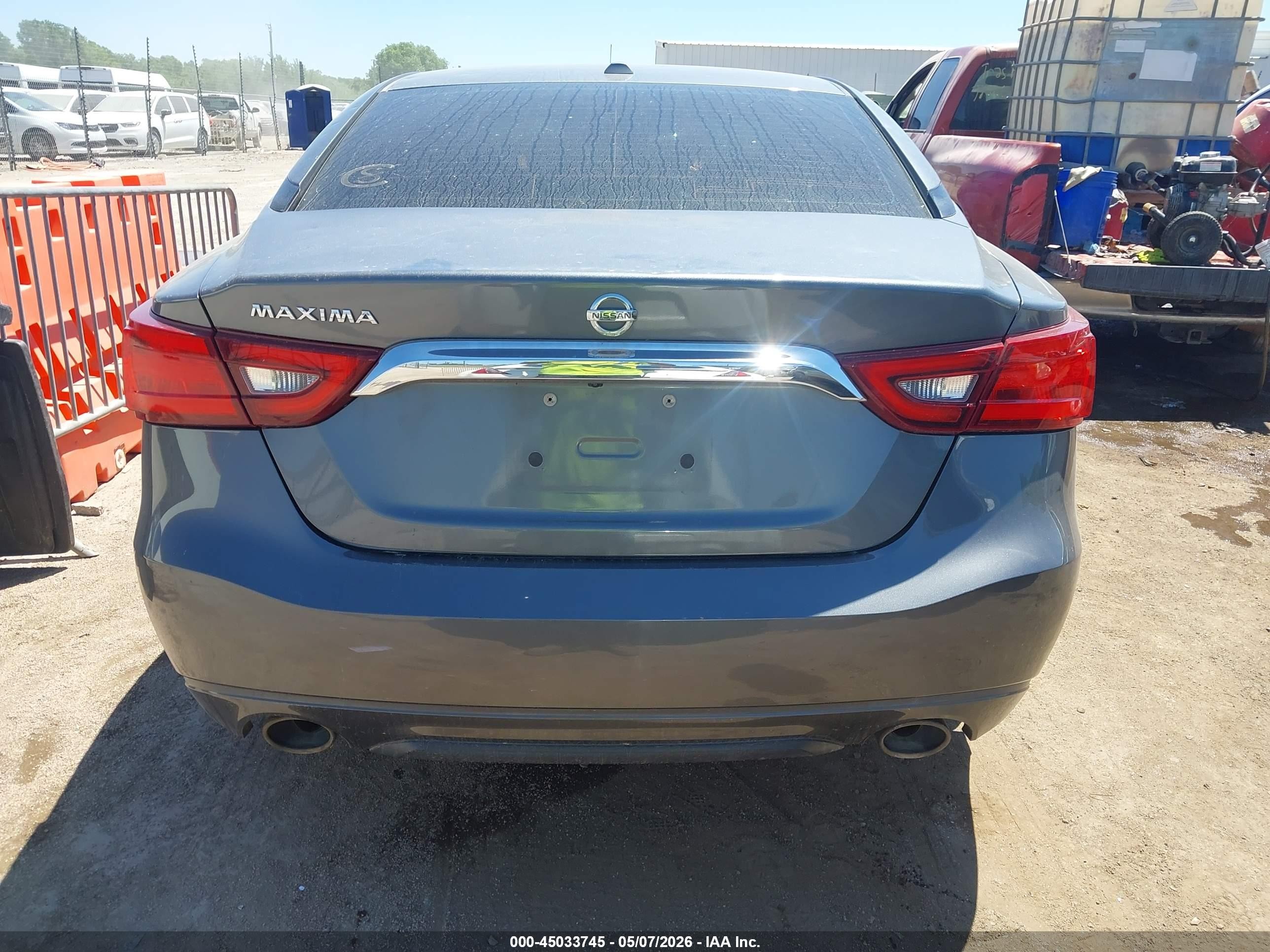 2018 Nissan Maxima 3.5 S Gray vin: 1N4AA6AP8JC361403