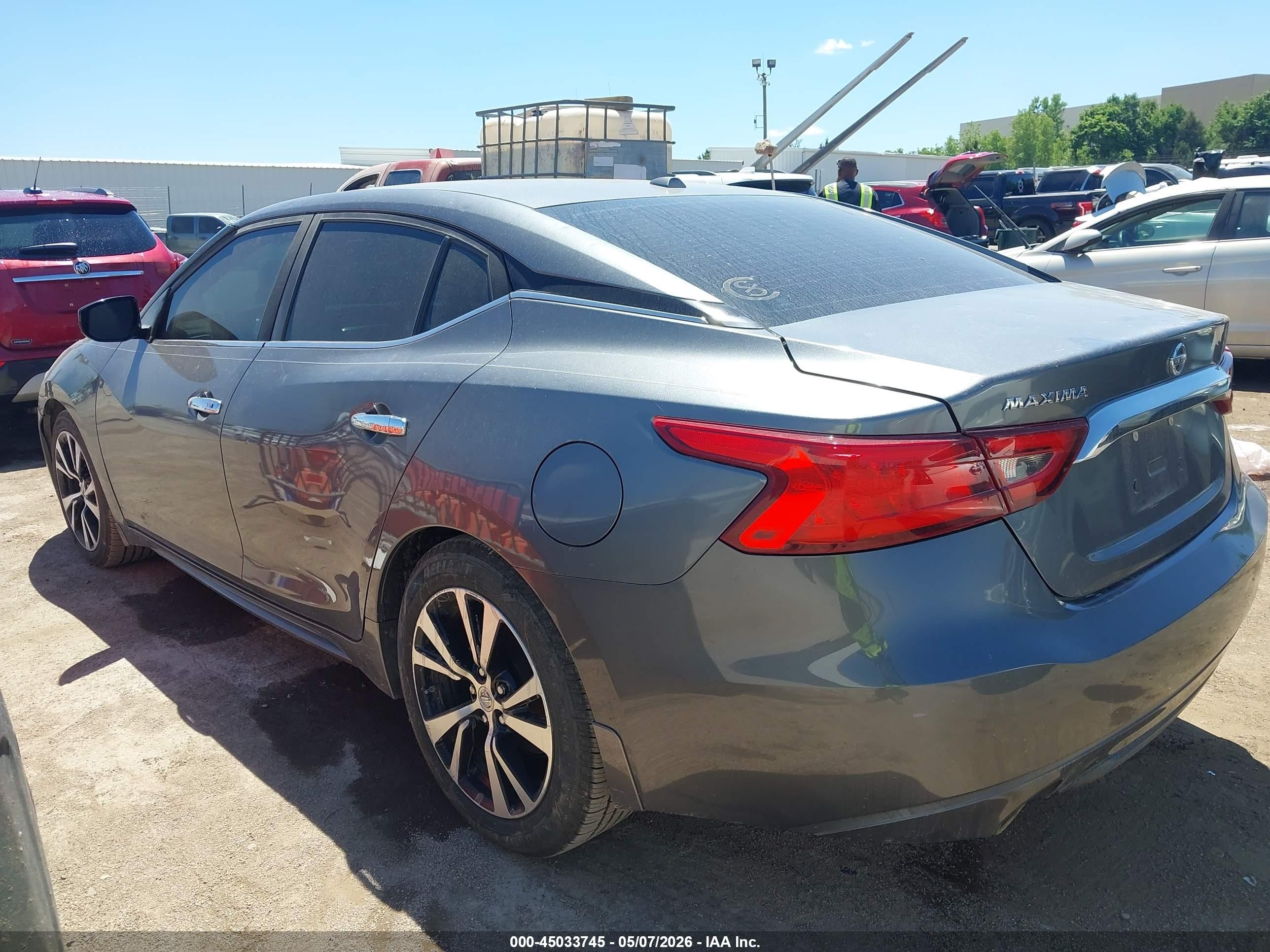 2018 Nissan Maxima 3.5 S Gray vin: 1N4AA6AP8JC361403
