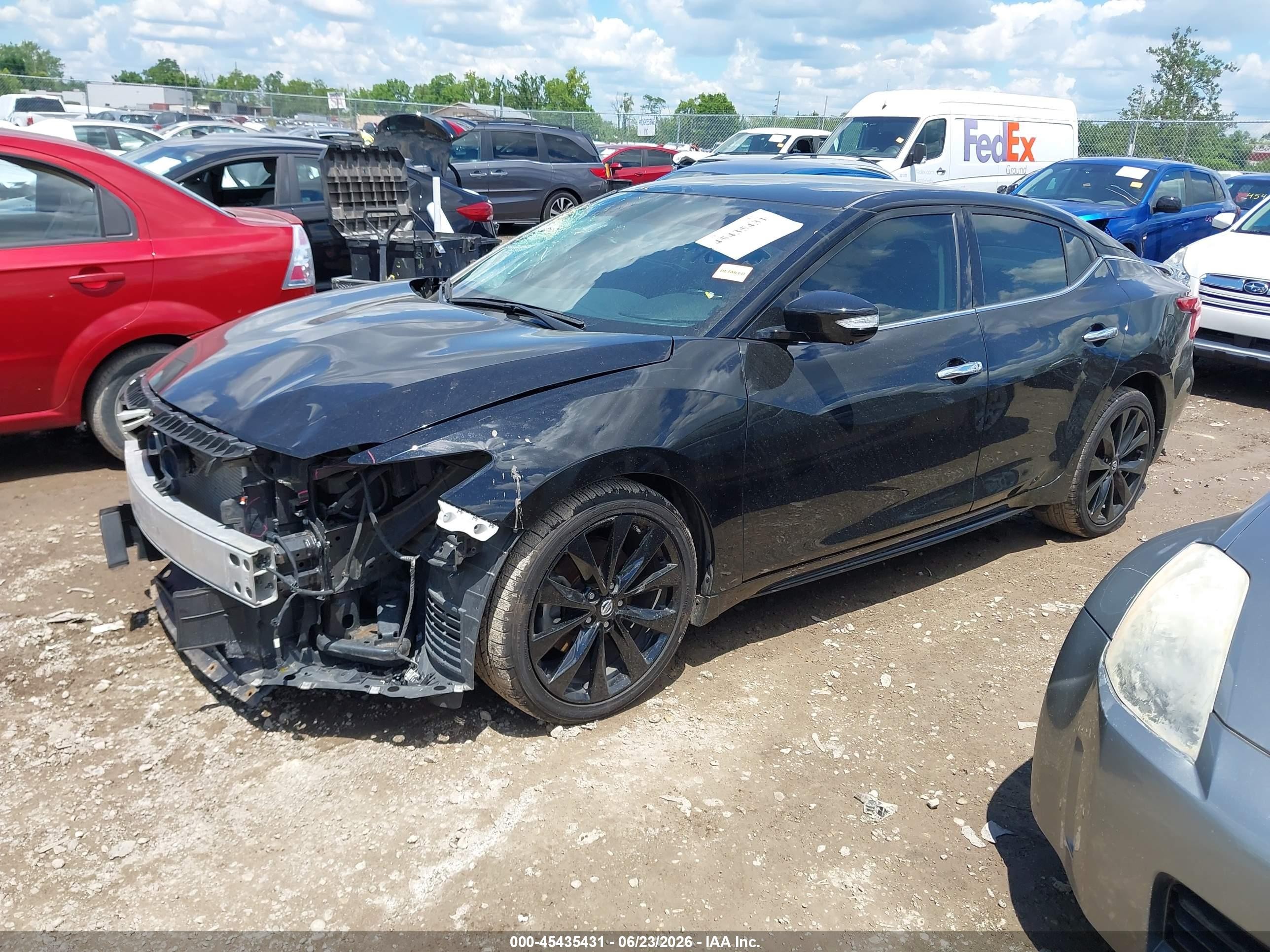 2018 Nissan Maxima 3.5 Sr Black vin: 1N4AA6AP8JC374278