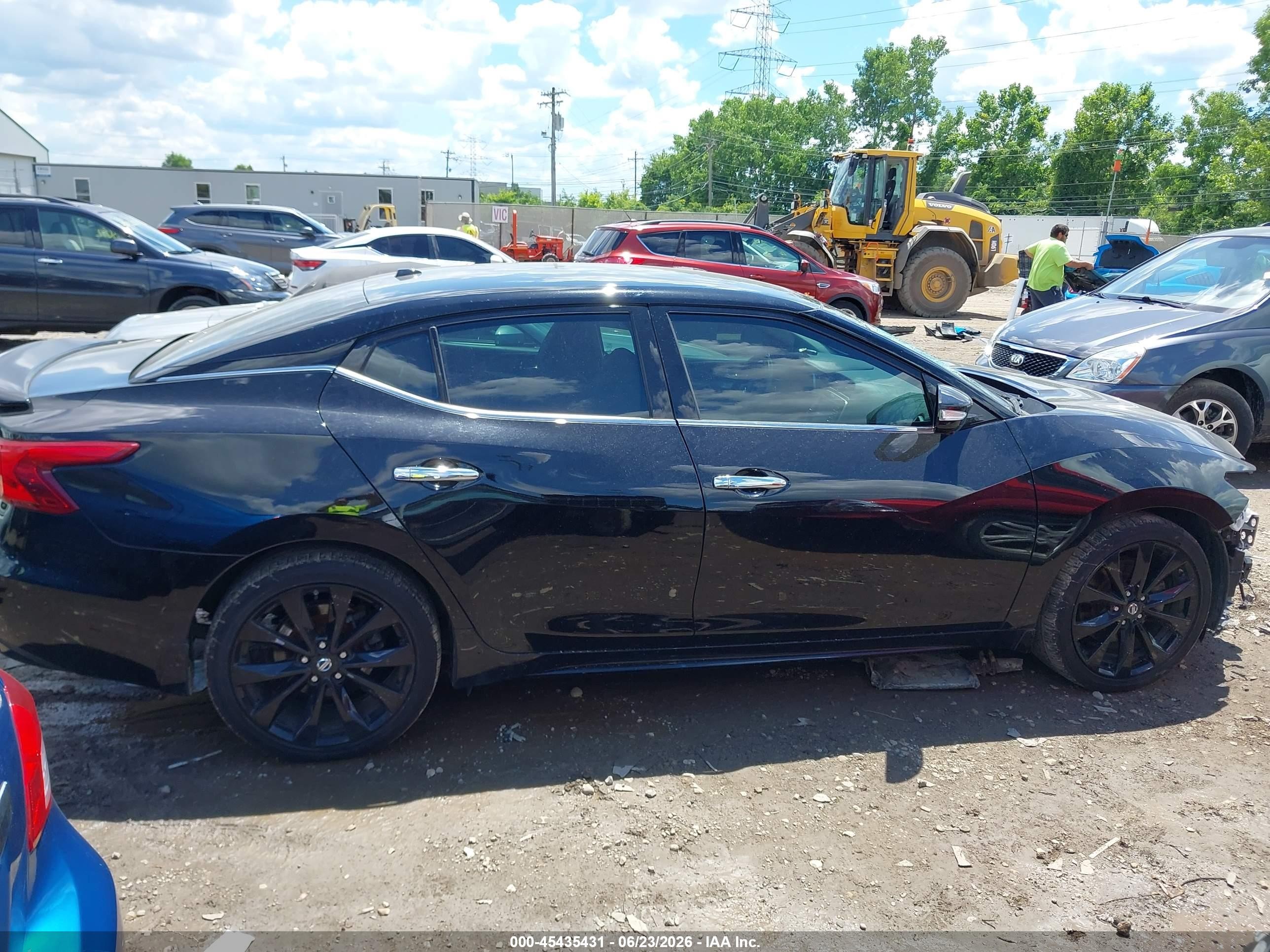 2018 Nissan Maxima 3.5 Sr Black vin: 1N4AA6AP8JC374278