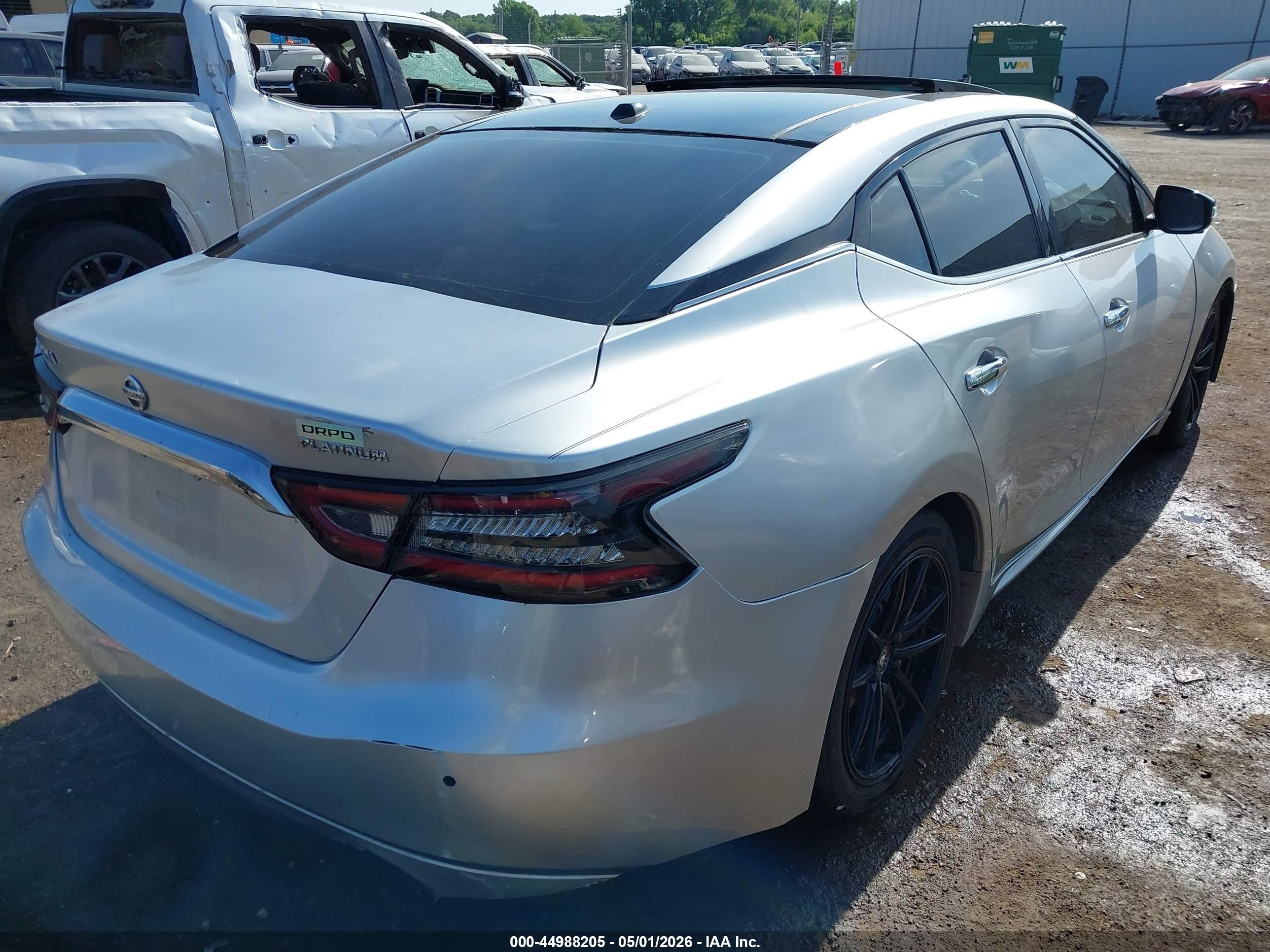 2018 Nissan Maxima 3.5 Platinum Silver vin: 1N4AA6AP8JC404217
