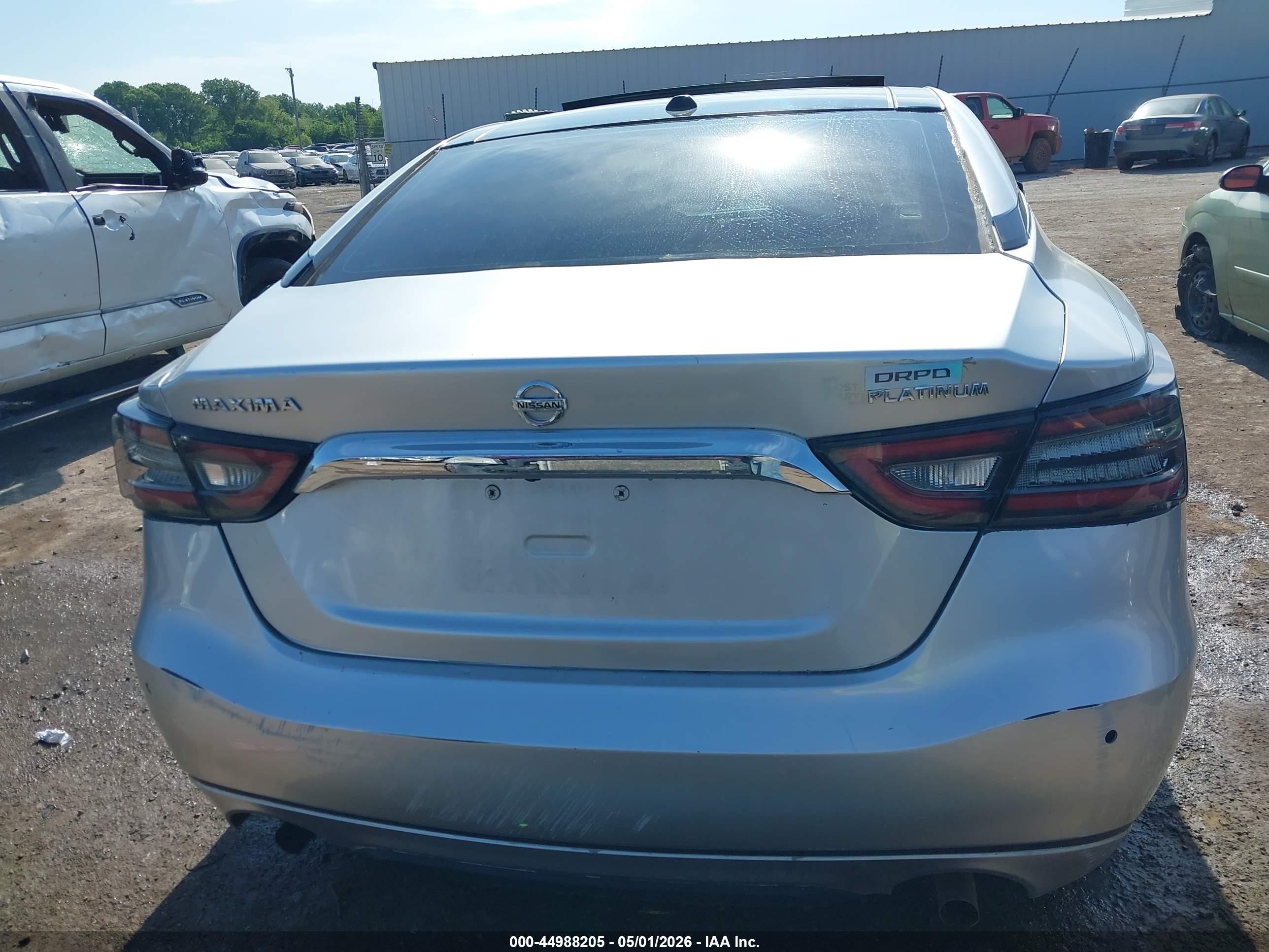 2018 Nissan Maxima 3.5 Platinum Silver vin: 1N4AA6AP8JC404217