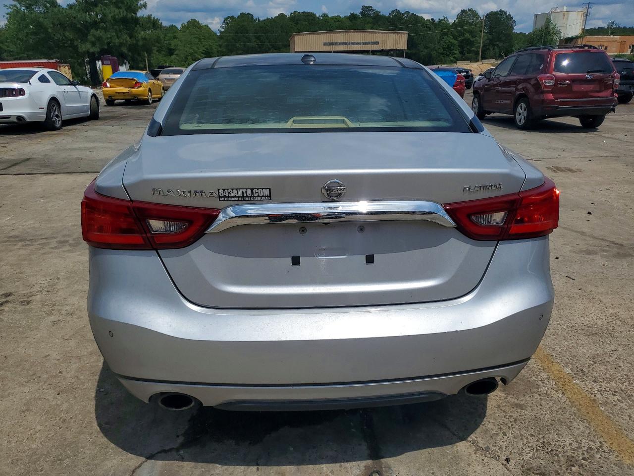 2016 Nissan Maxima Platinum Silver vin: 1N4AA6AP9GC417471