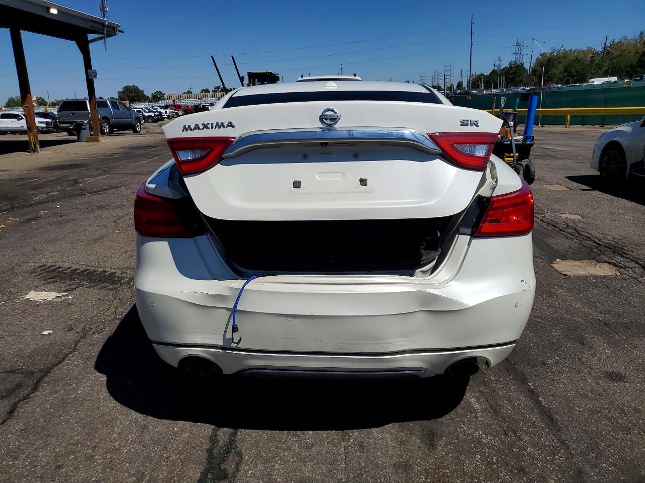 2017 Nissan Maxima Sr White vin: 1N4AA6AP9HC383694