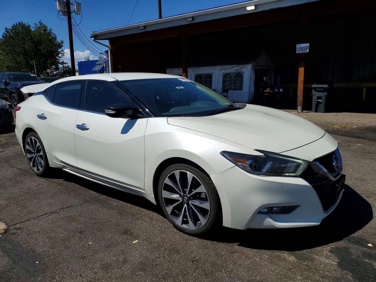 2017 Nissan Maxima Sr White vin: 1N4AA6AP9HC383694