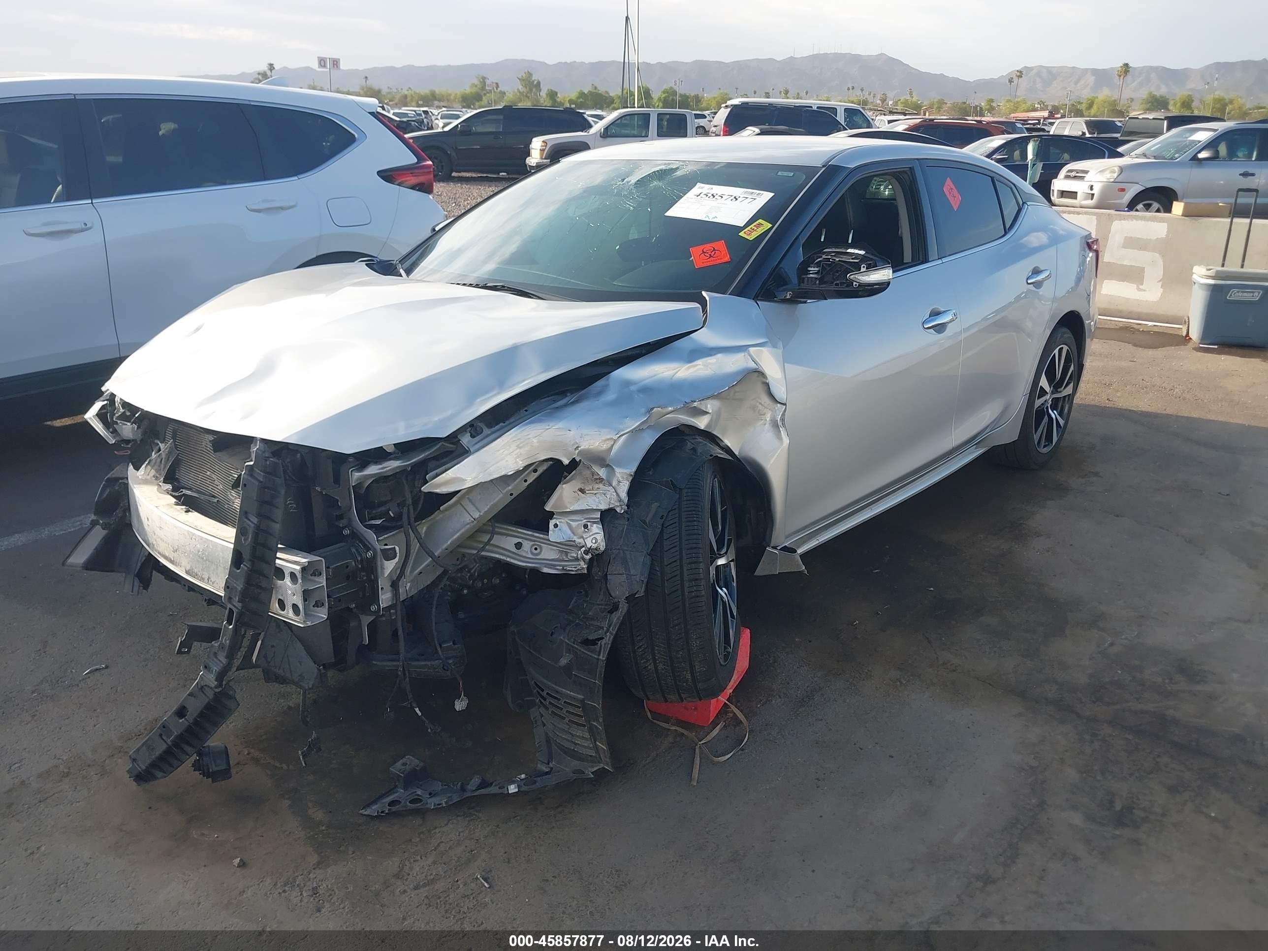2018 Nissan Maxima 3.5 Sv Silver vin: 1N4AA6AP9JC403836