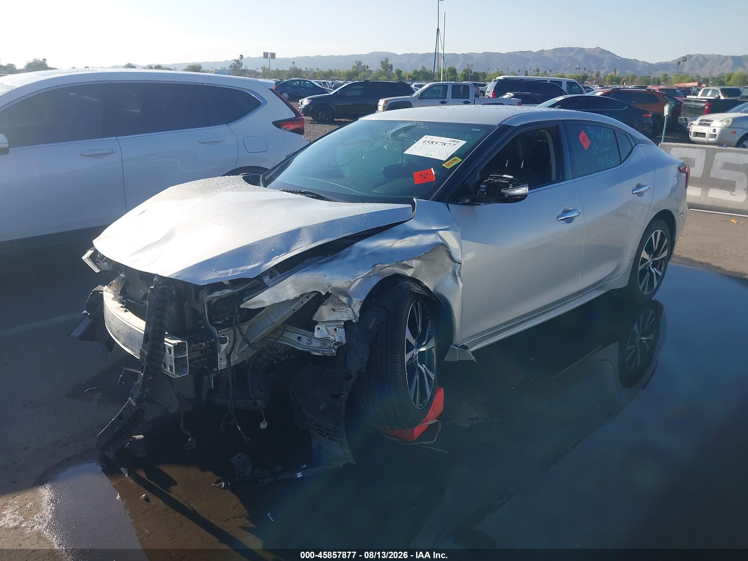 2018 Nissan Maxima 3.5 Sv Silver vin: 1N4AA6AP9JC403836