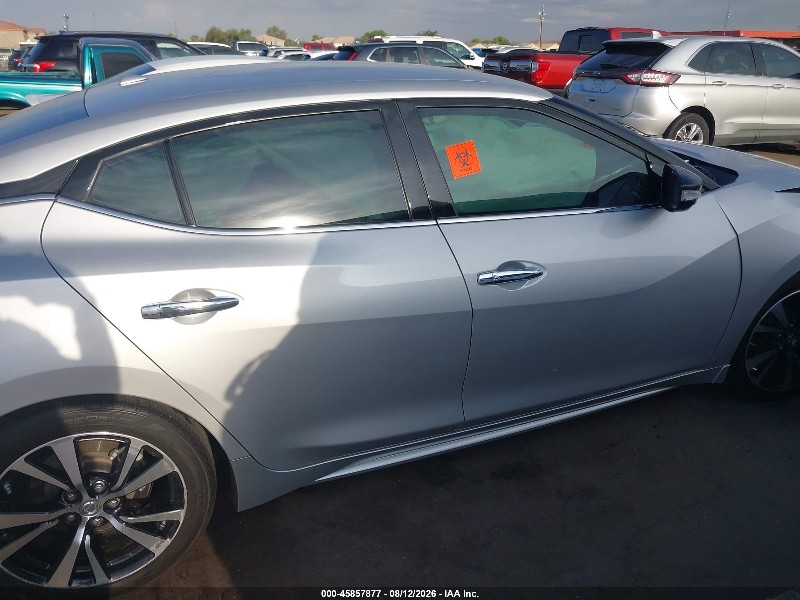 2018 Nissan Maxima 3.5 Sv Silver vin: 1N4AA6AP9JC403836