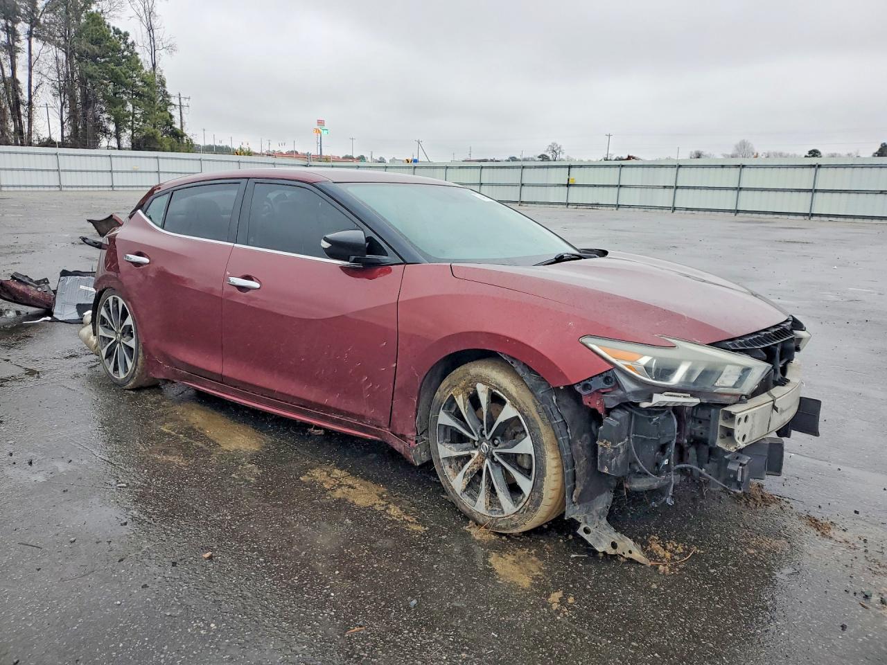 2016 Nissan Maxima 3.5 Sr Burgundy vin: 1N4AA6APXGC380334