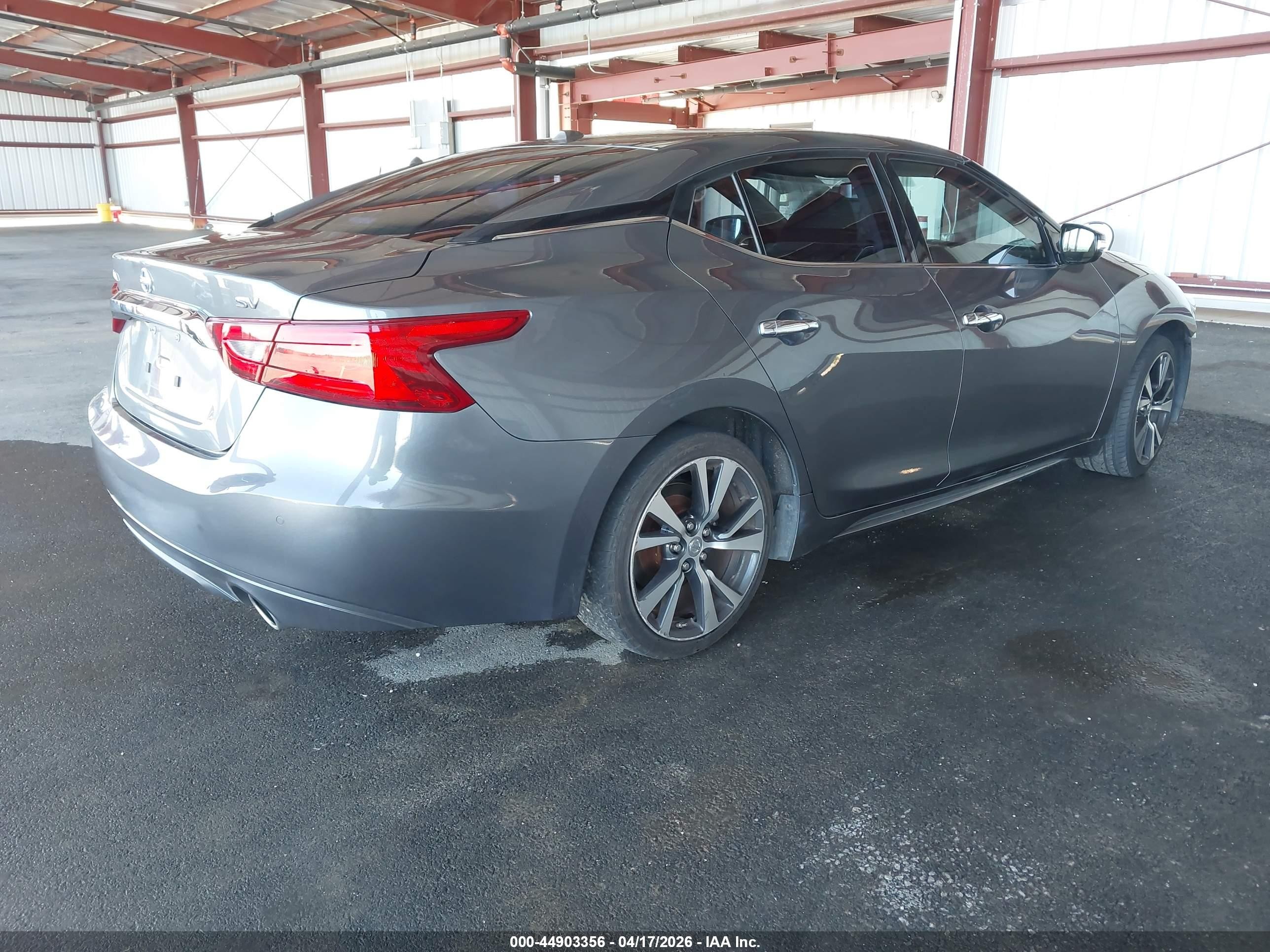 2017 Nissan Maxima 3.5 Sv Gray vin: 1N4AA6APXHC393070