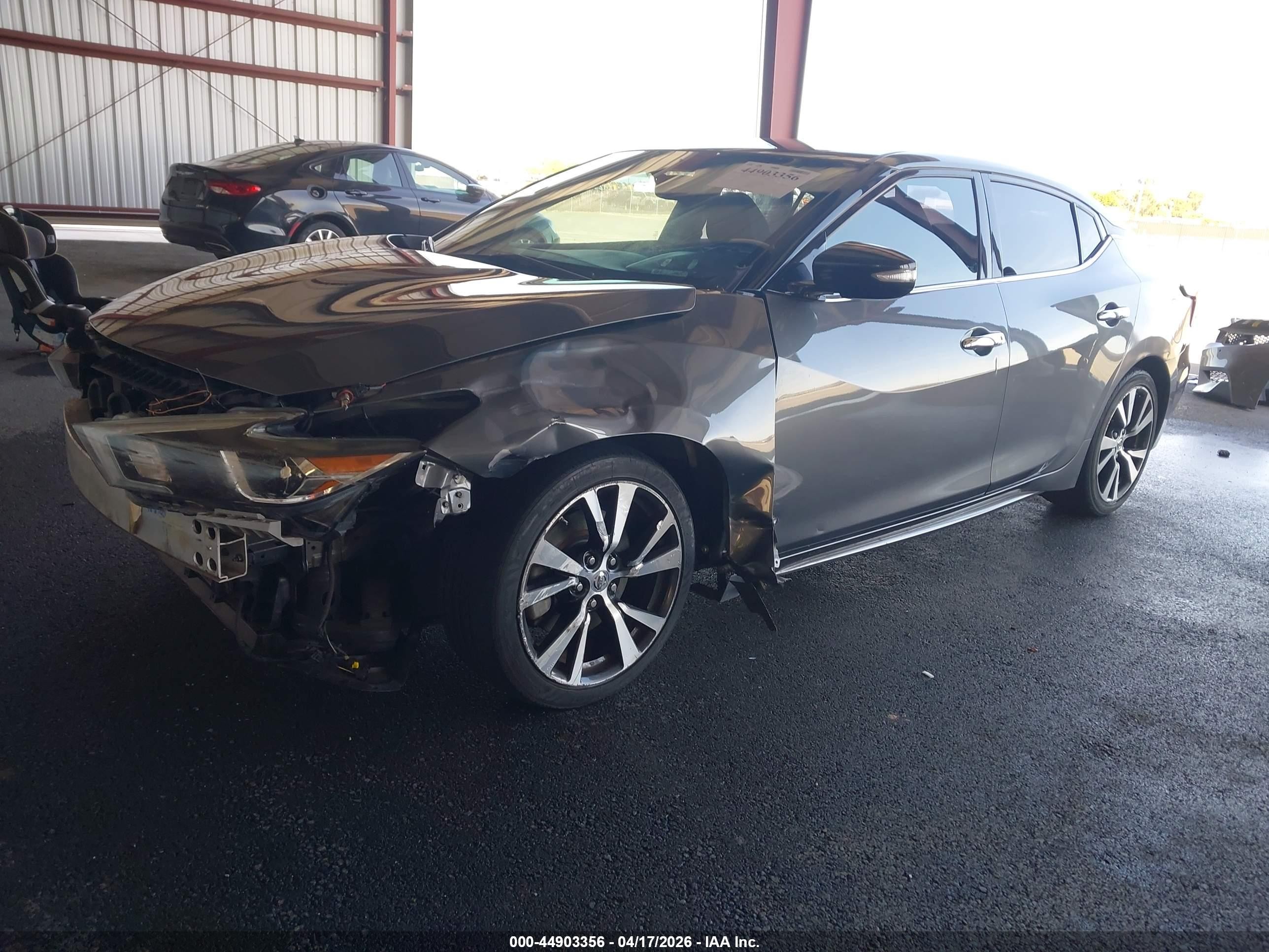 2017 Nissan Maxima 3.5 Sv Gray vin: 1N4AA6APXHC393070