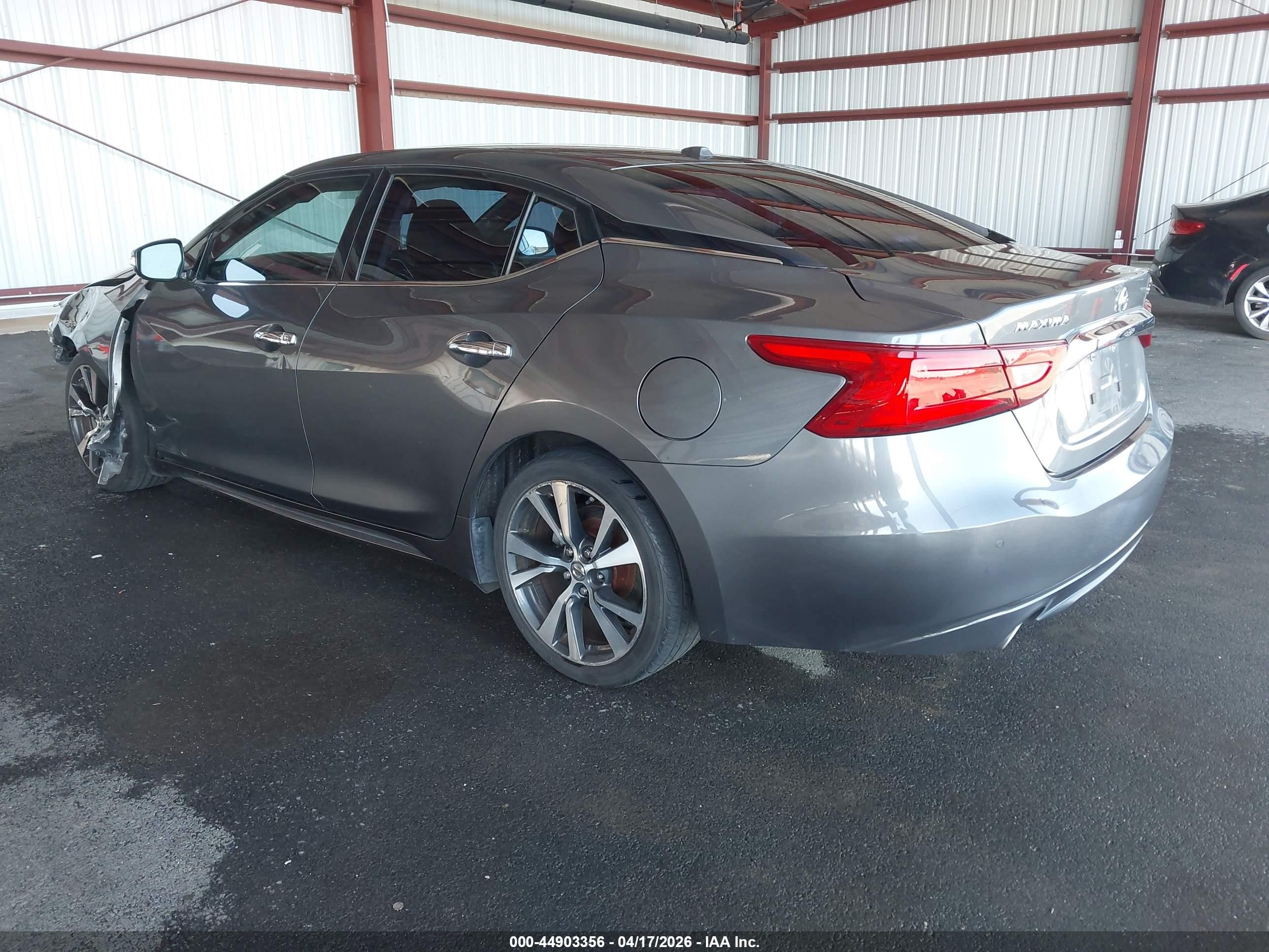 2017 Nissan Maxima 3.5 Sv Gray vin: 1N4AA6APXHC393070