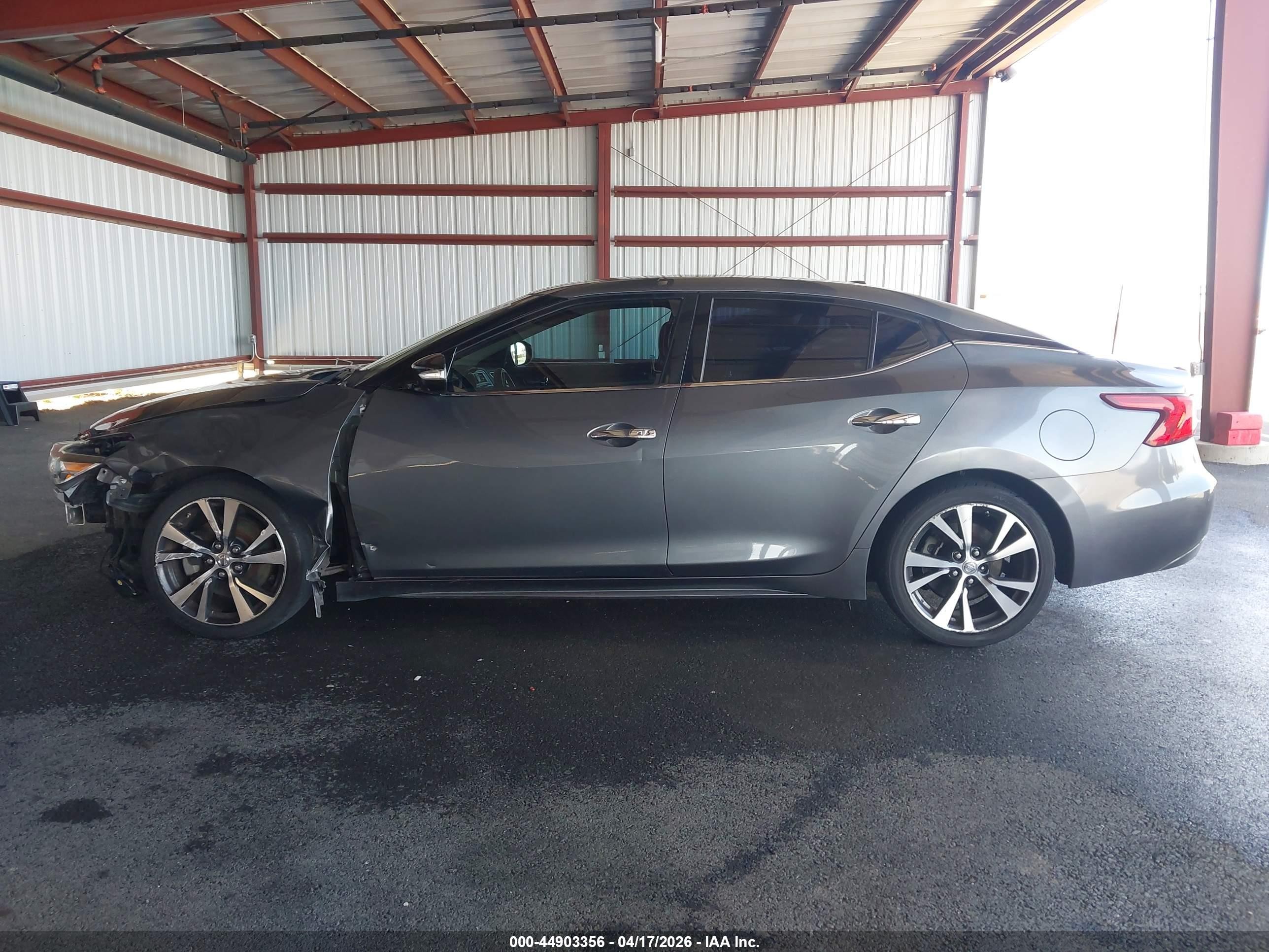 2017 Nissan Maxima 3.5 Sv Gray vin: 1N4AA6APXHC393070