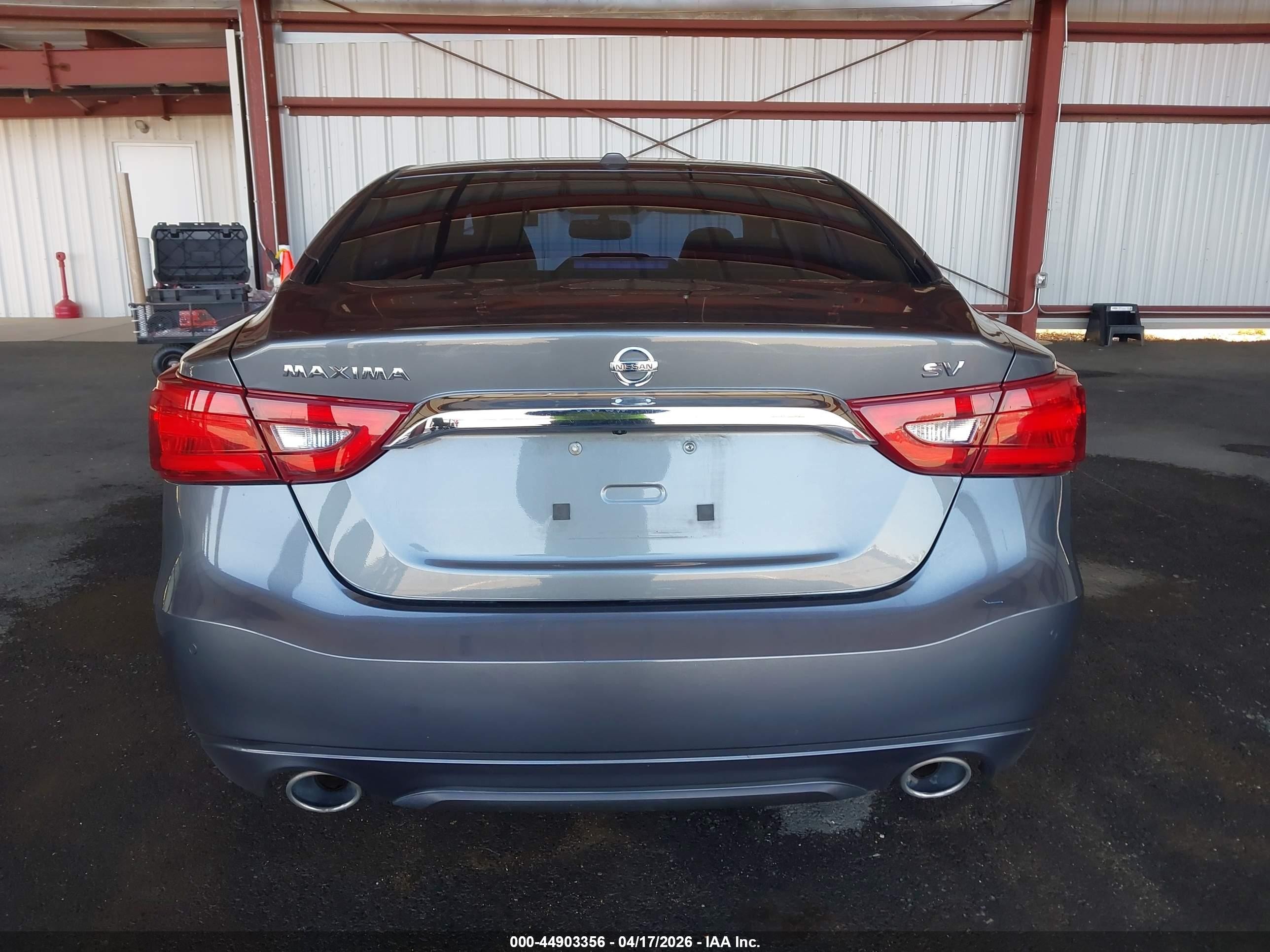 2017 Nissan Maxima 3.5 Sv Gray vin: 1N4AA6APXHC393070