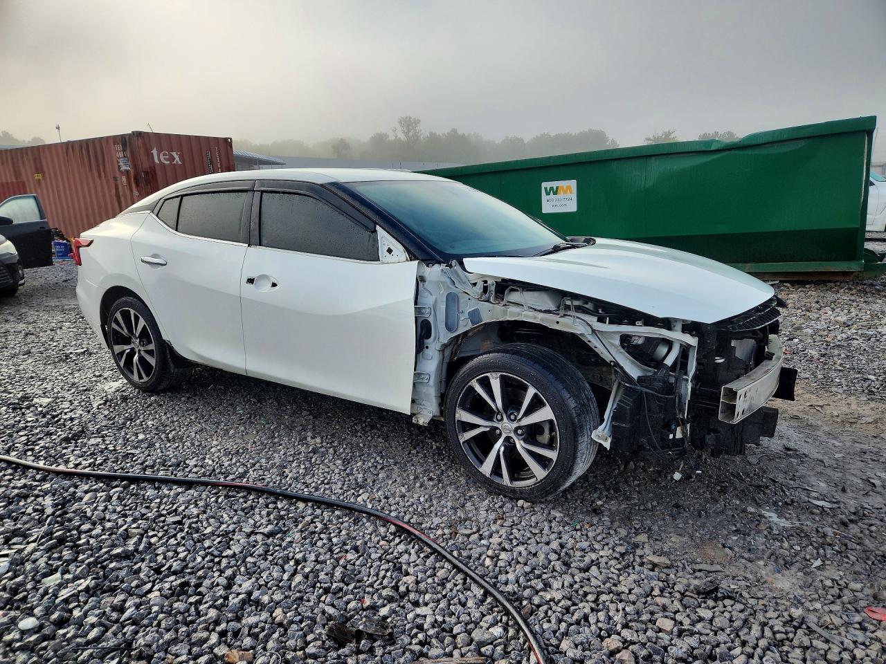 2017 Nissan Maxima 3.5 Sv Белый vin: 1N4AA6APXHC412135