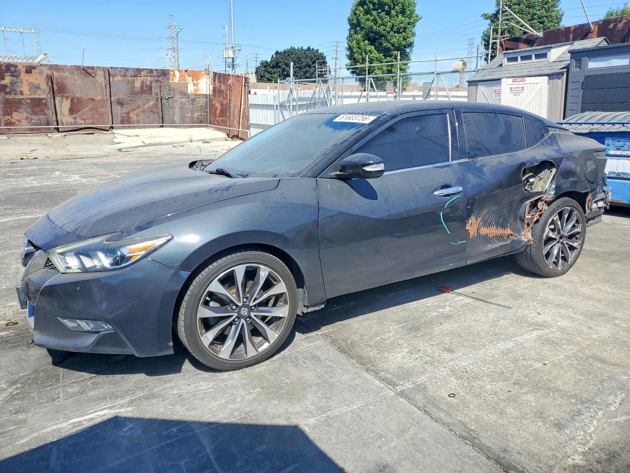 2017 Nissan Maxima 3.5 Sr Gray vin: 1N4AA6APXHC421725