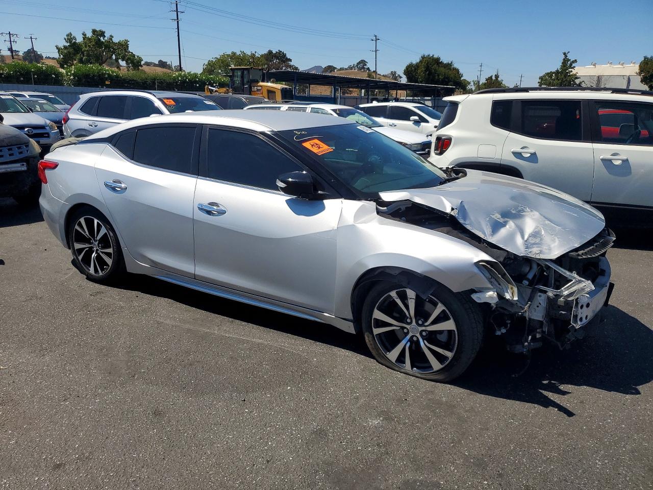 2017 Nissan Maxima 3.5 Sv Silver vin: 1N4AA6APXHC441036