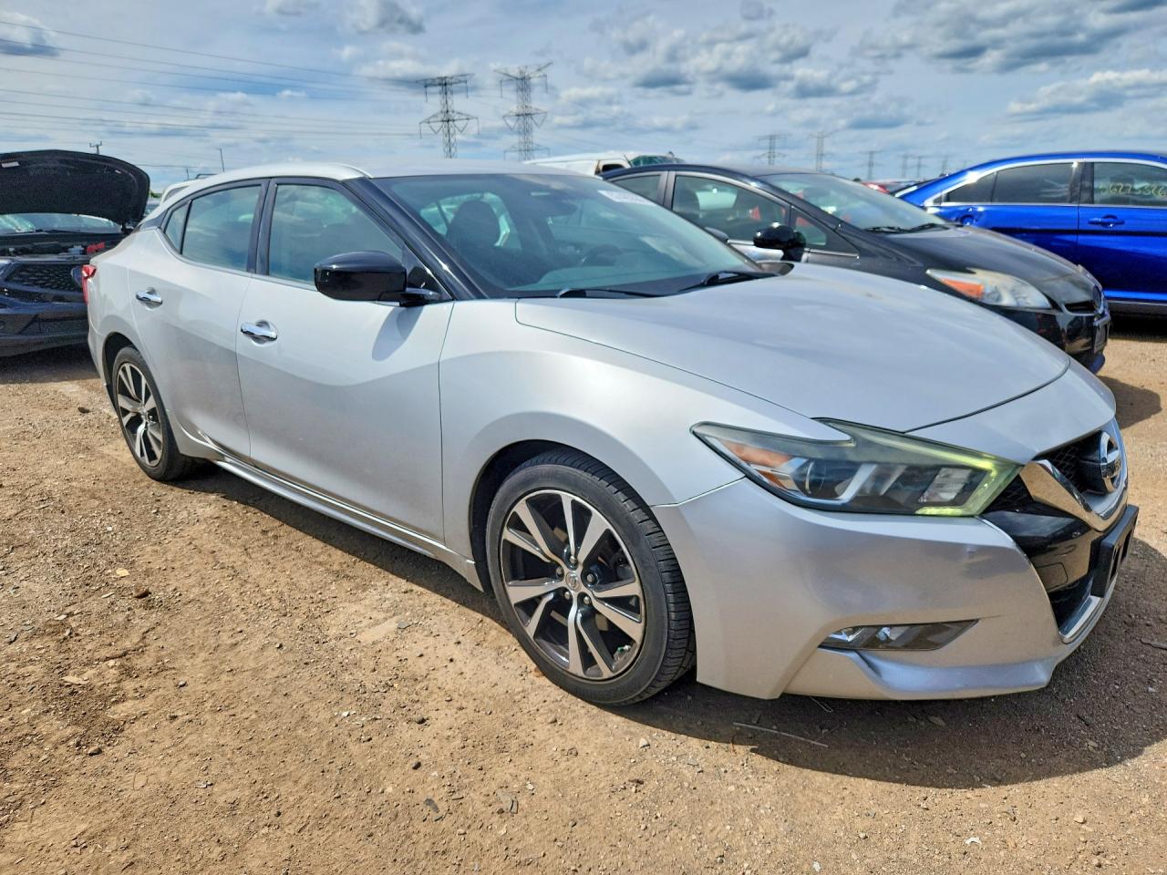 2017 Nissan Maxima 3.5 S Silver vin: 1N4AA6APXHC450495