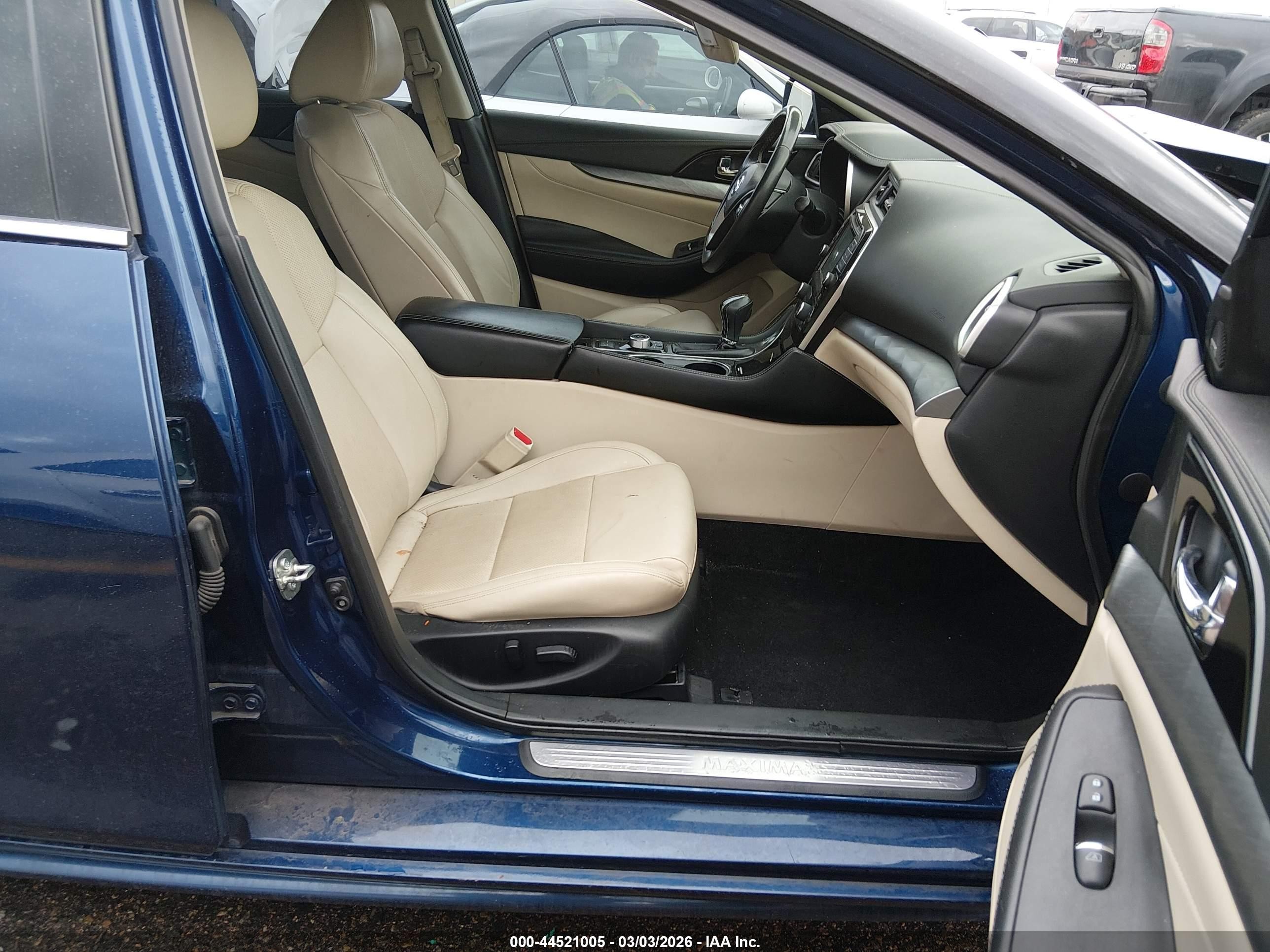 2017 Nissan Maxima 3.5 Sl Blue vin: 1N4AA6APXHC452067