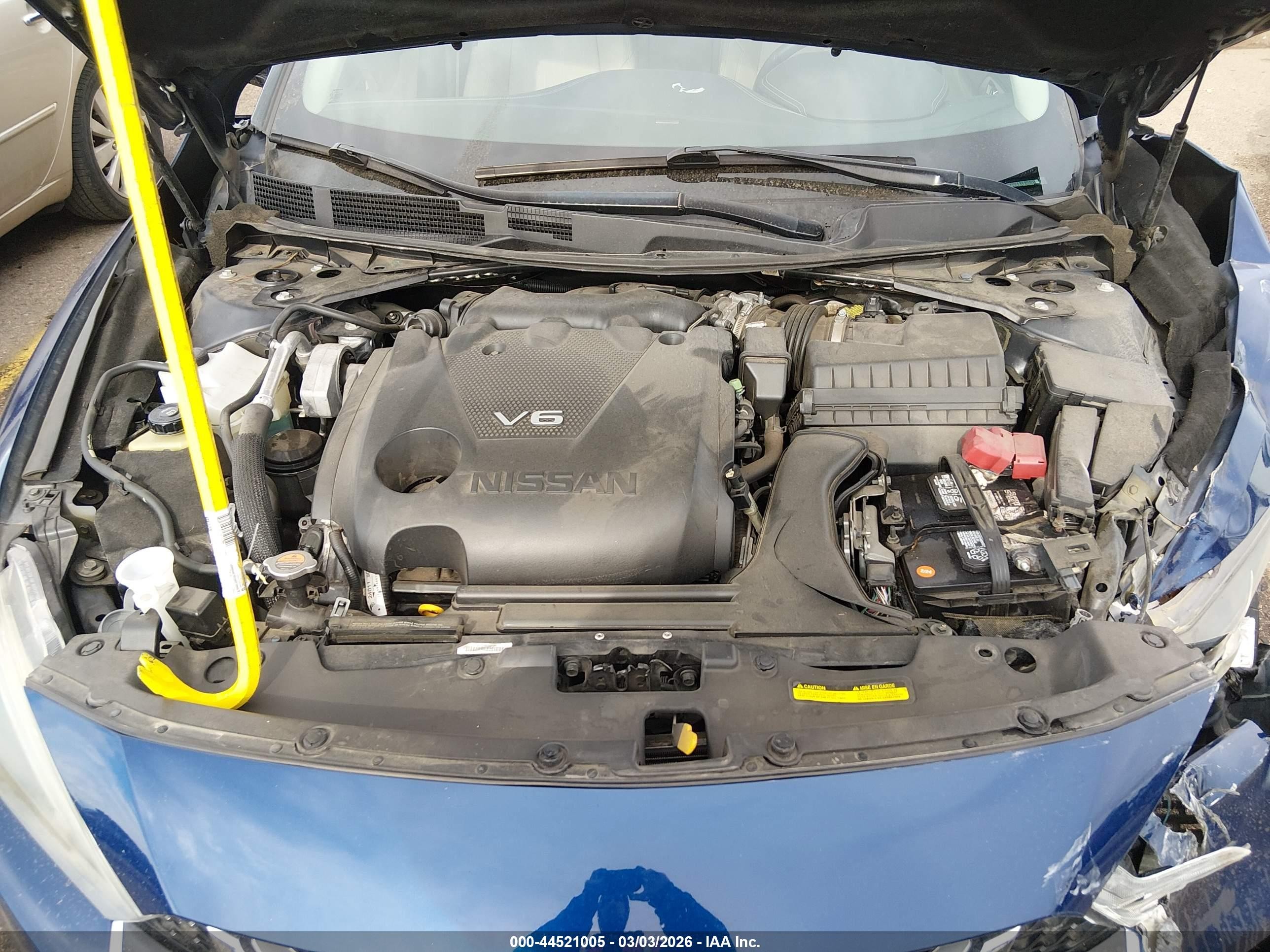 2017 Nissan Maxima 3.5 Sl Blue vin: 1N4AA6APXHC452067