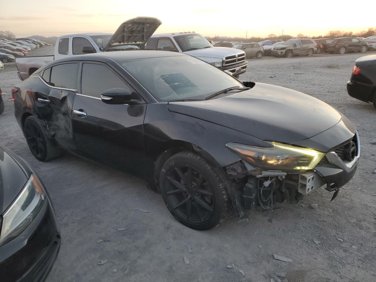 2018 Nissan Maxima 3.5s Черный vin: 1N4AA6APXJC374945