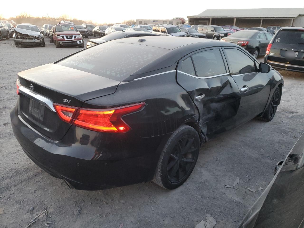 2018 Nissan Maxima 3.5s Черный vin: 1N4AA6APXJC374945