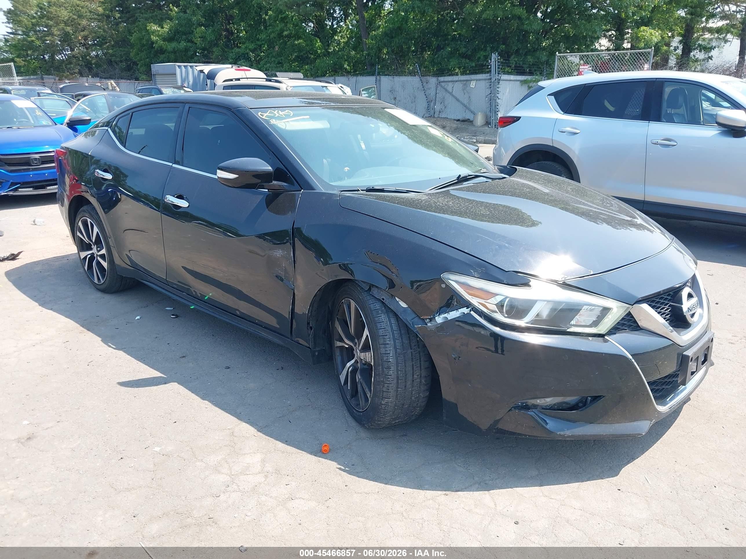 2018 Nissan Maxima 3.5 Sl Black vin: 1N4AA6APXJC383905