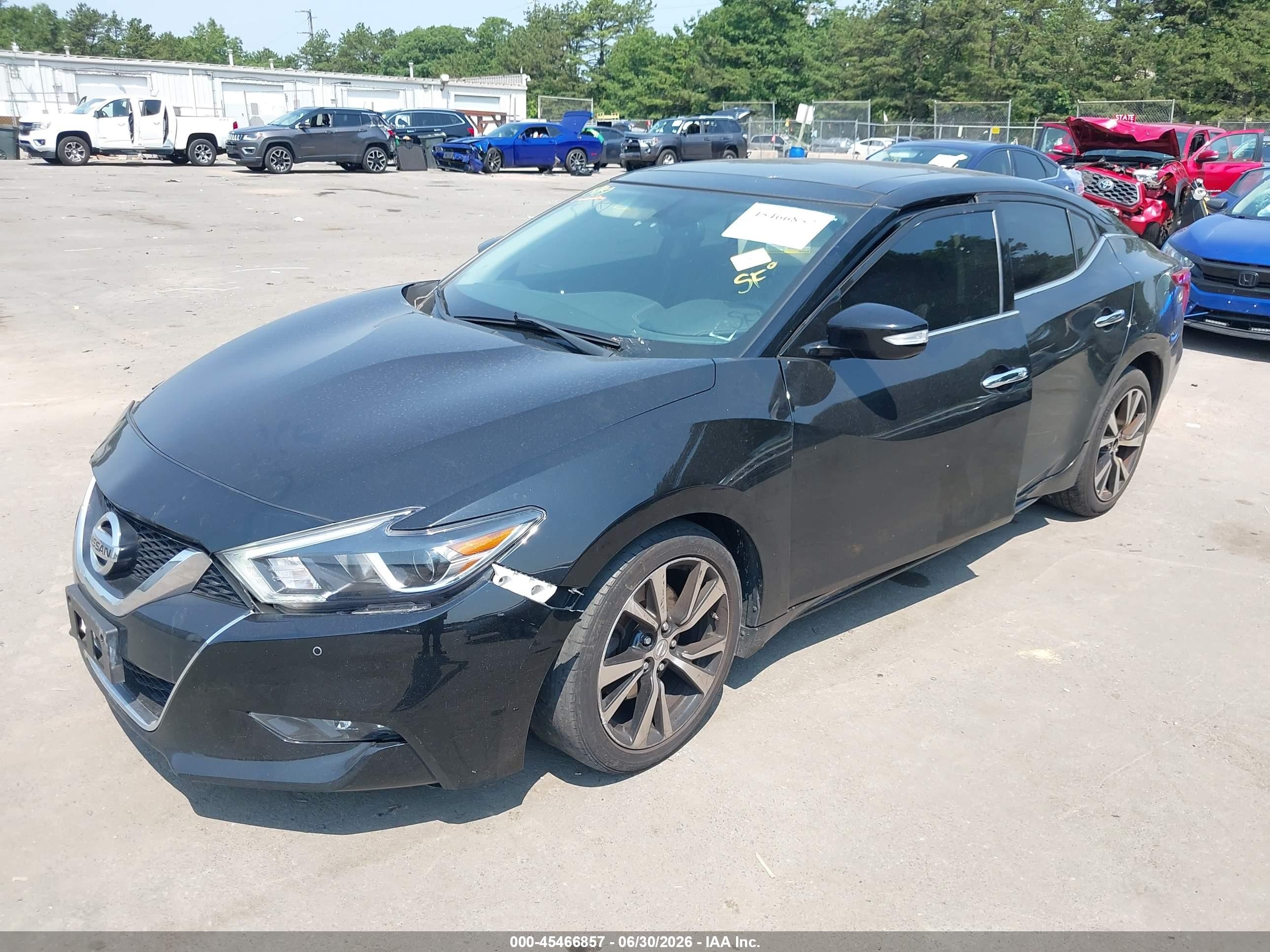 2018 Nissan Maxima 3.5 Sl Black vin: 1N4AA6APXJC383905