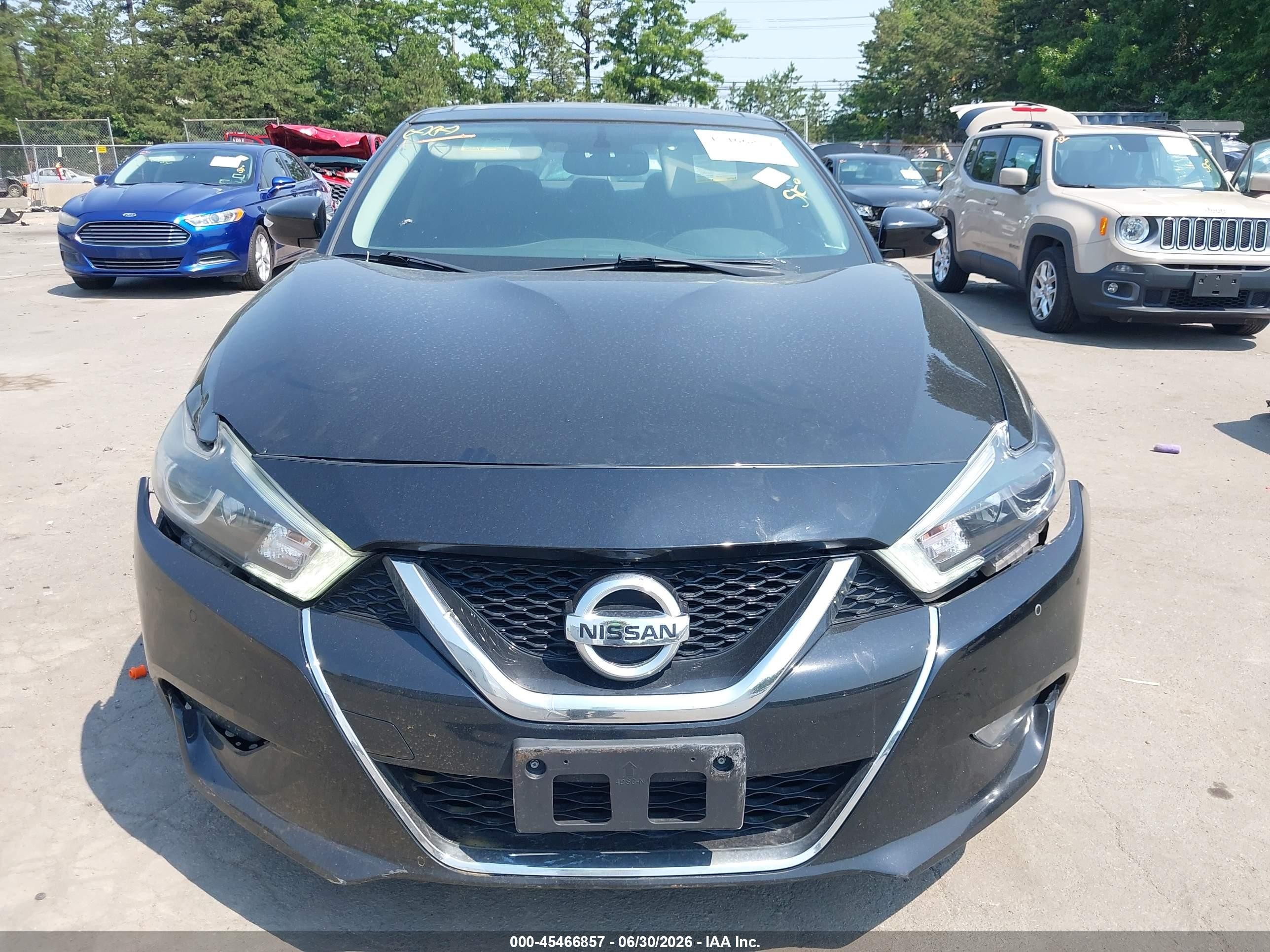 2018 Nissan Maxima 3.5 Sl Black vin: 1N4AA6APXJC383905