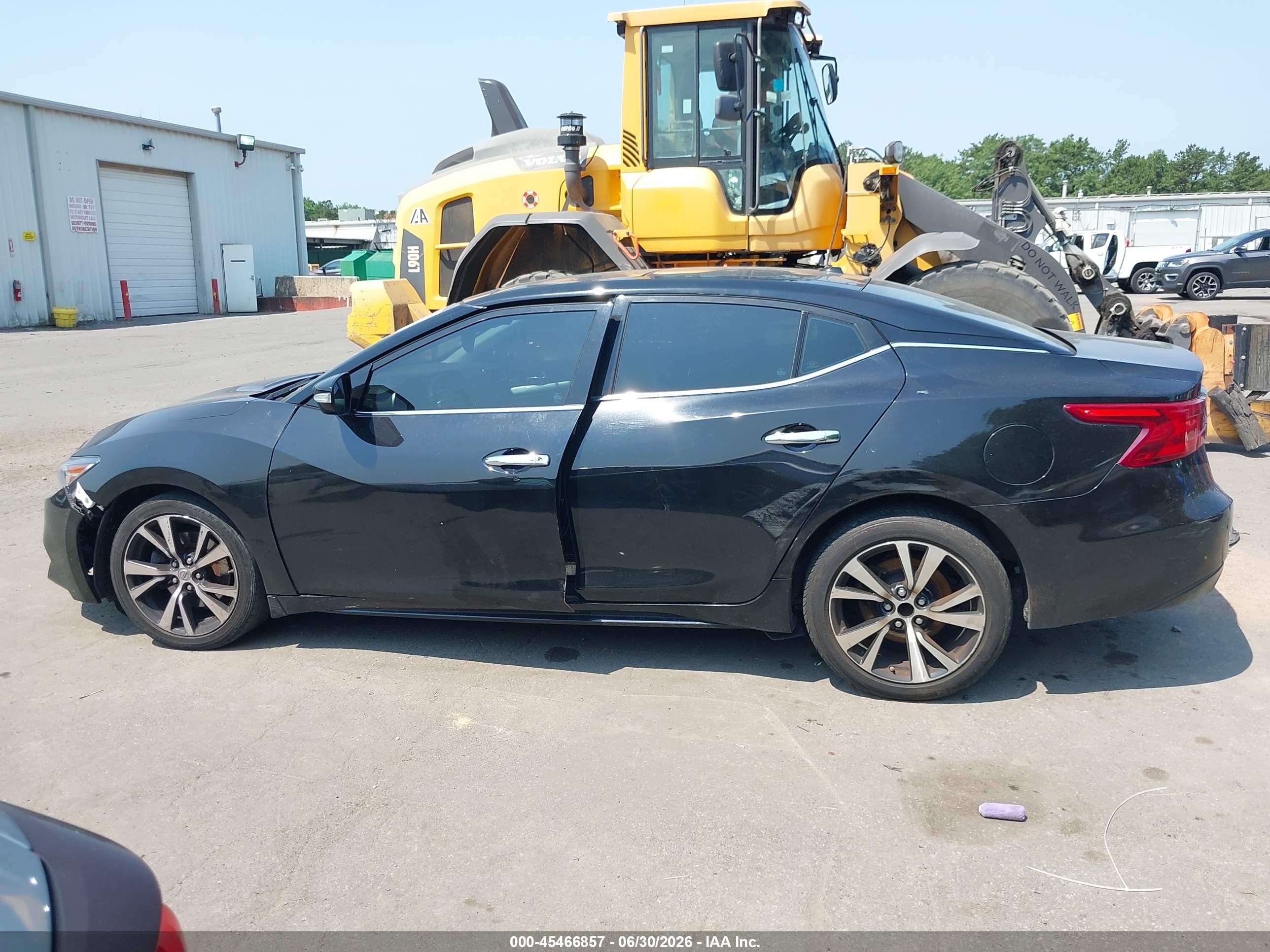 2018 Nissan Maxima 3.5 Sl Black vin: 1N4AA6APXJC383905